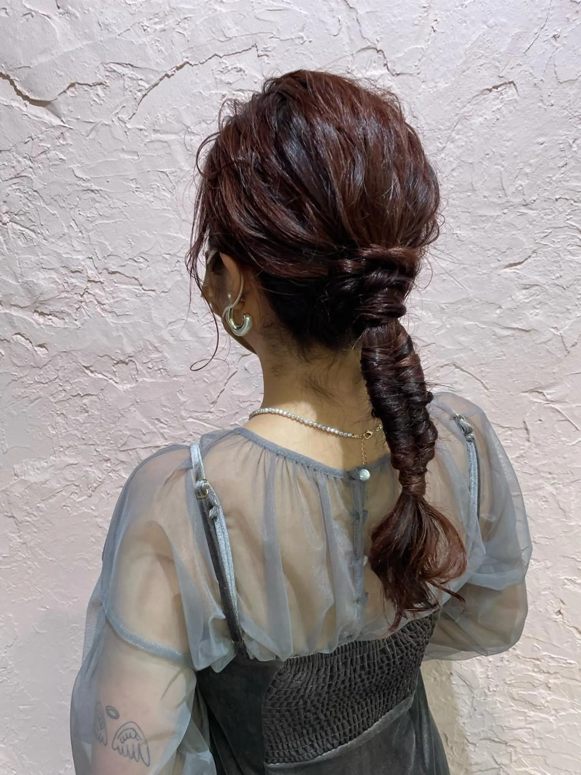 ロング カラー ヘアアレンジ 松永 梨央のヘアスタイル