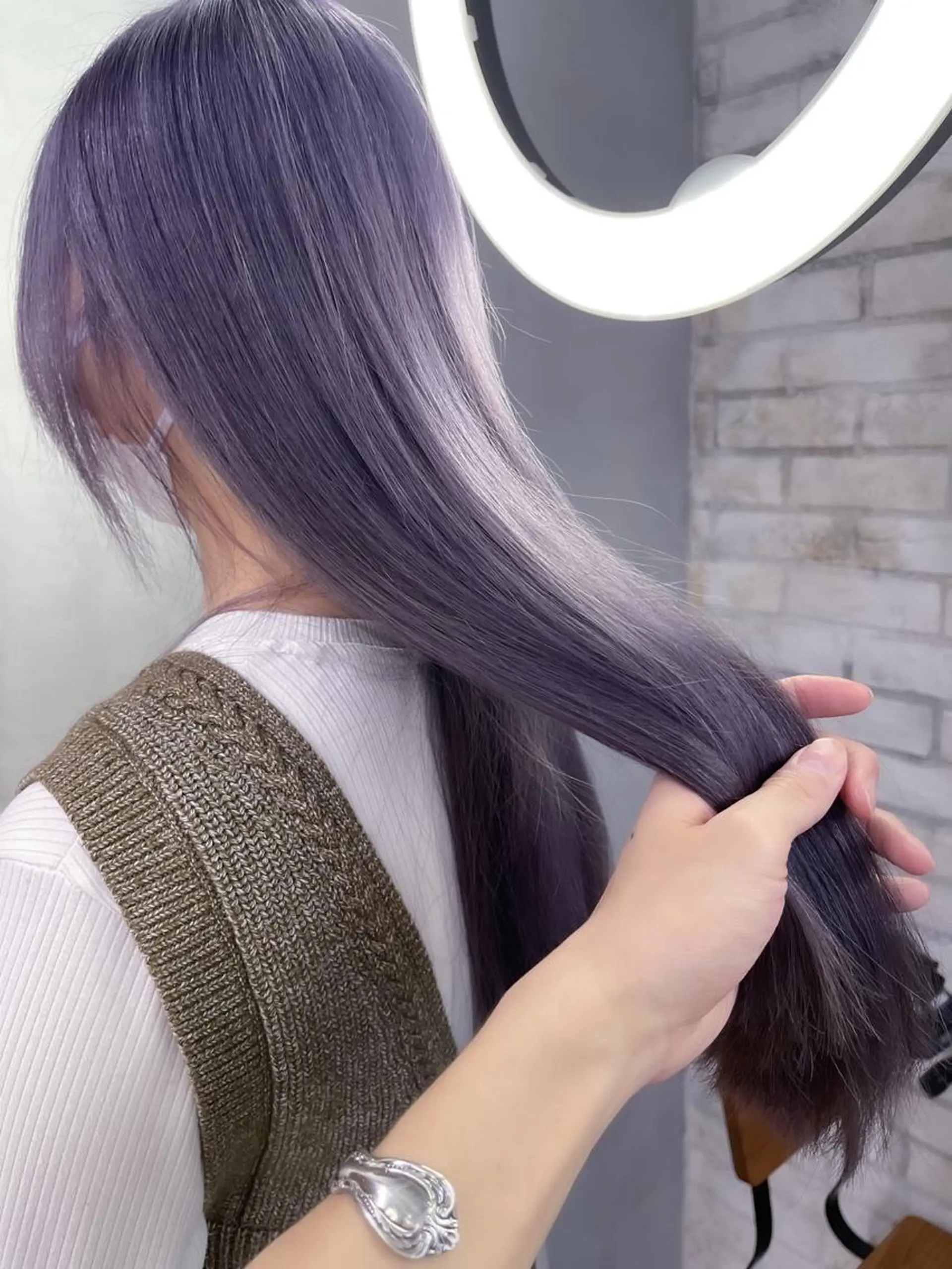 ミディアム カラー 清水 亮太／赤み消しカラーのヘアスタイル