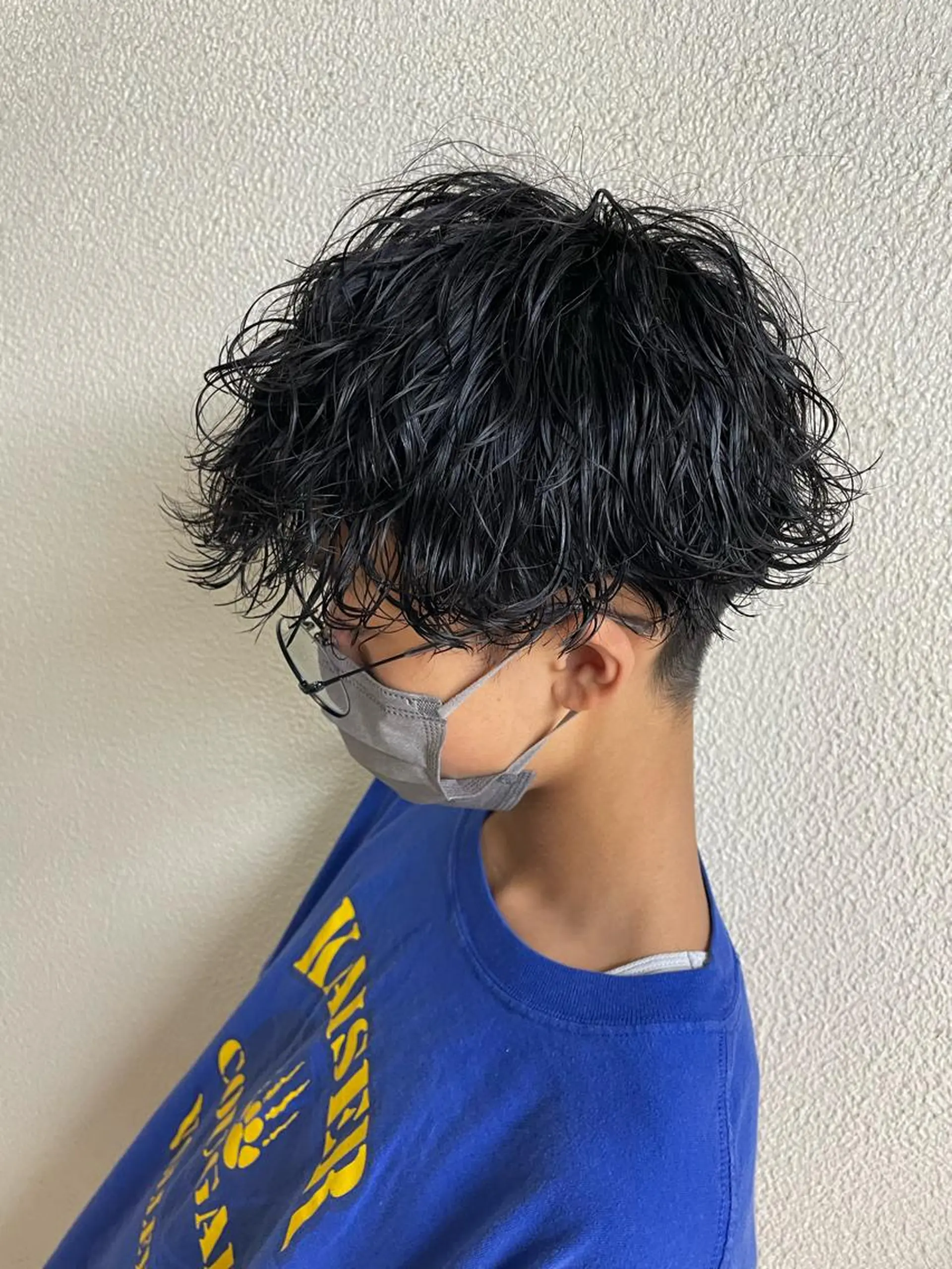 ミディアム パーマ メンズ 辻堂メンズ特化 YU-YAのヘアスタイル