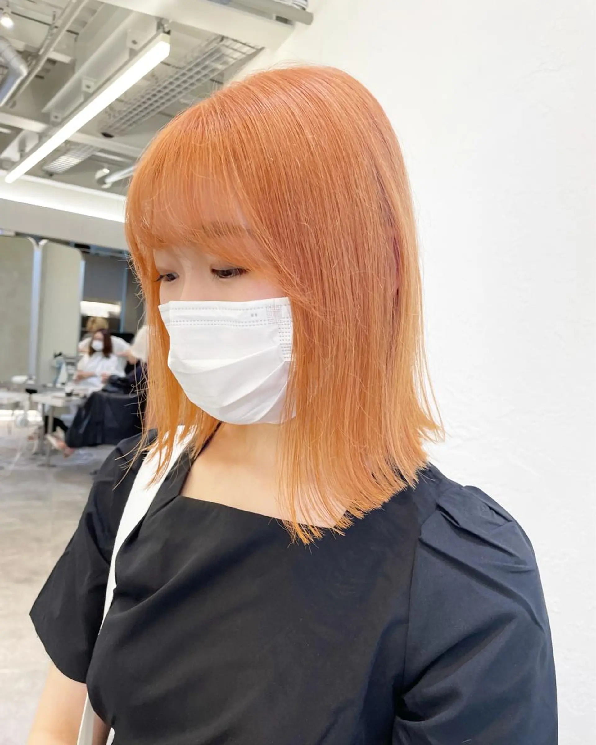 ミディアム カラー ヘアアレンジ カット ヘアカラー トリートメント ヘアセット 🍃柔らかヘアー田中 瑞希🍃のヘアスタイル