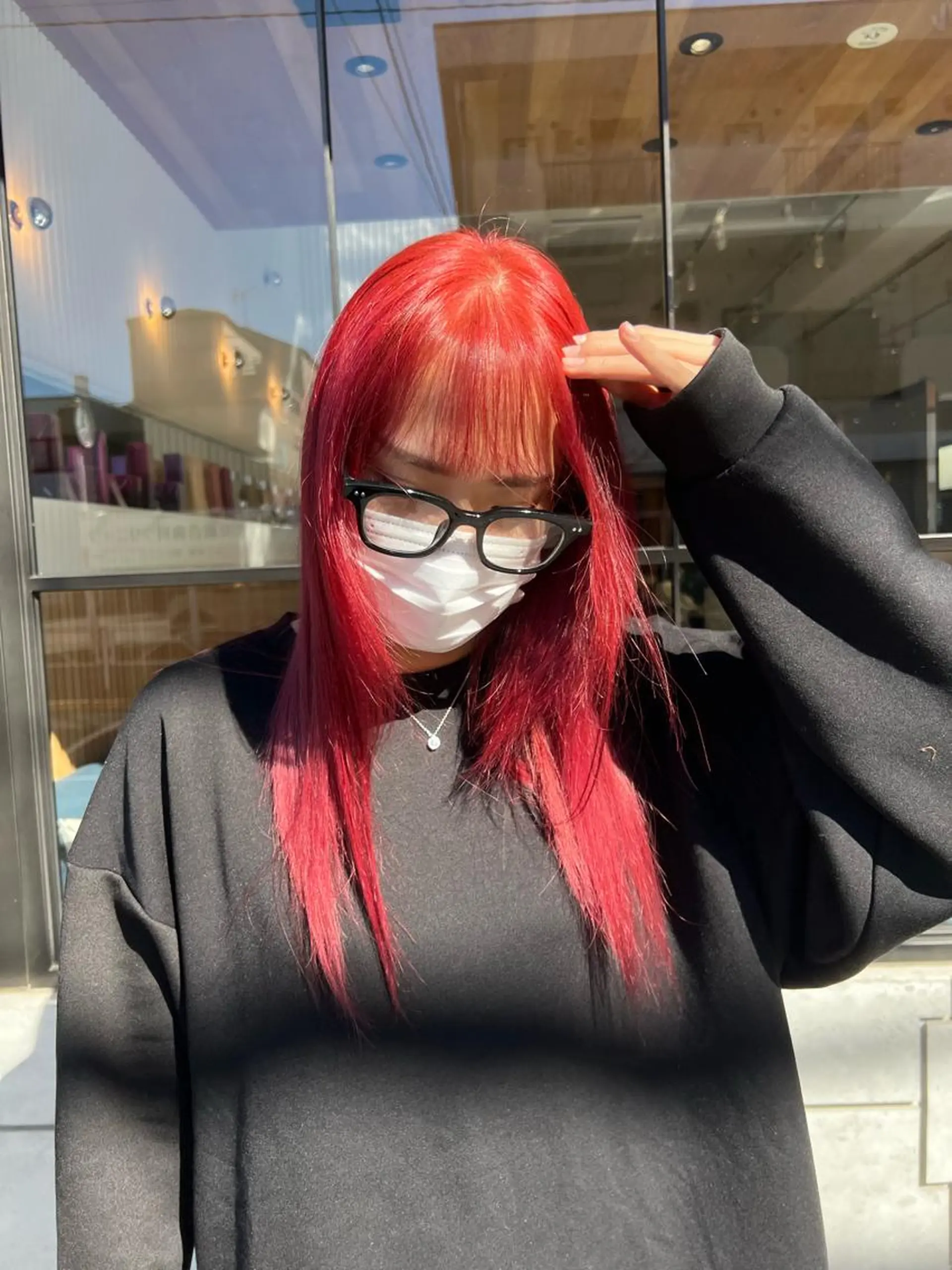 セミロング カラー ブリーチ ケアブリーチ 🦄Rena 🦄のヘアスタイル