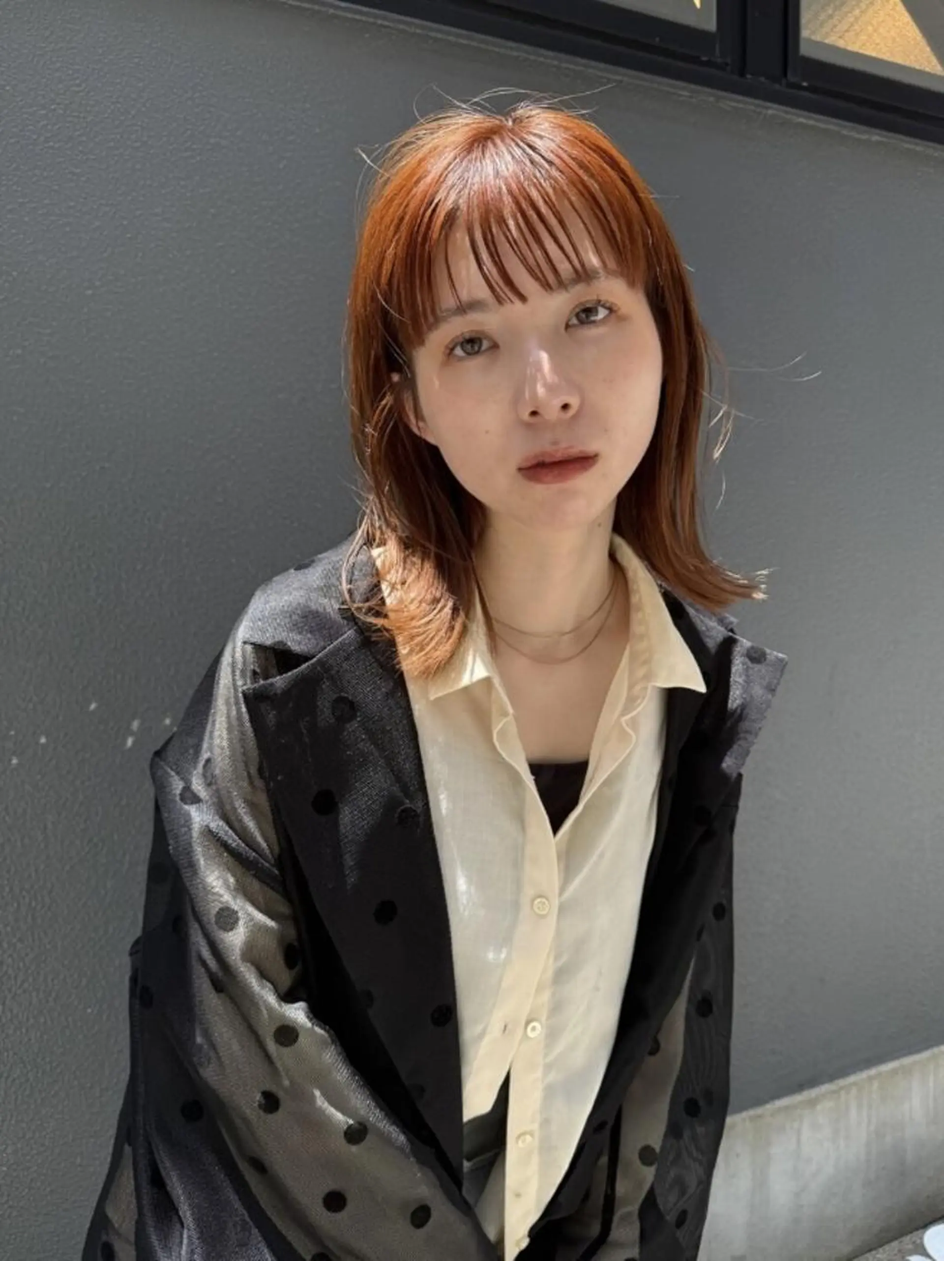 セミロング カラー カット ヘアカラー トリートメント 髪質改善/透明感 カラー/松尾美南海のヘアスタイル
