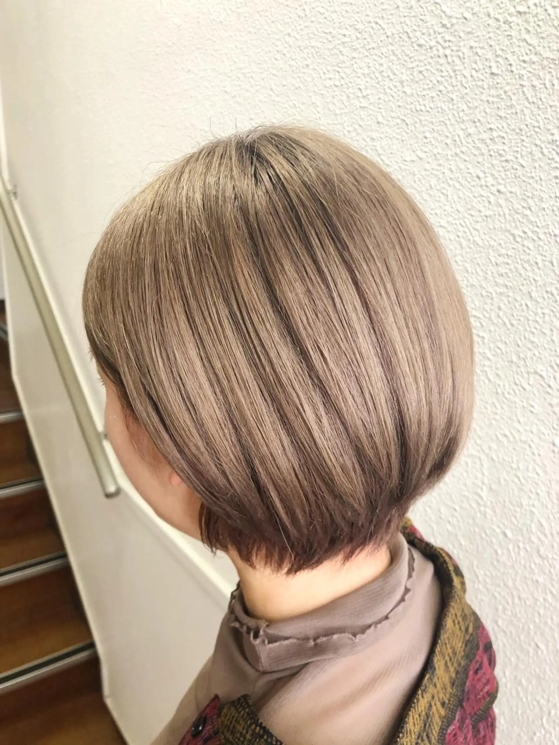 ショート カラー グレージュ ミルクティーグレージュ 髪質改善/美髪矯 正ヤマモトハルキのヘアスタイル