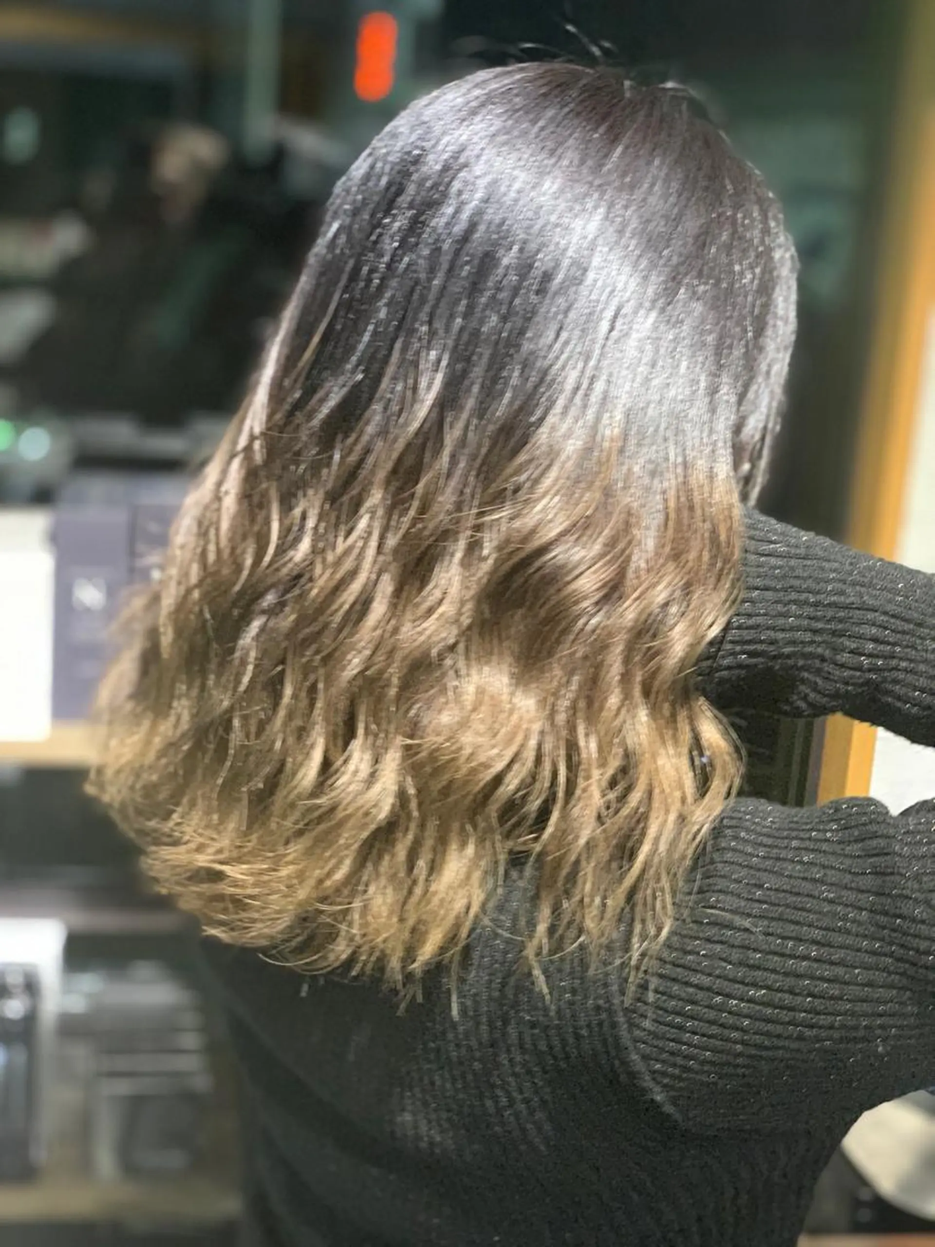 ロング メンズスタイル バレイヤージュ　齋藤のヘアスタイル