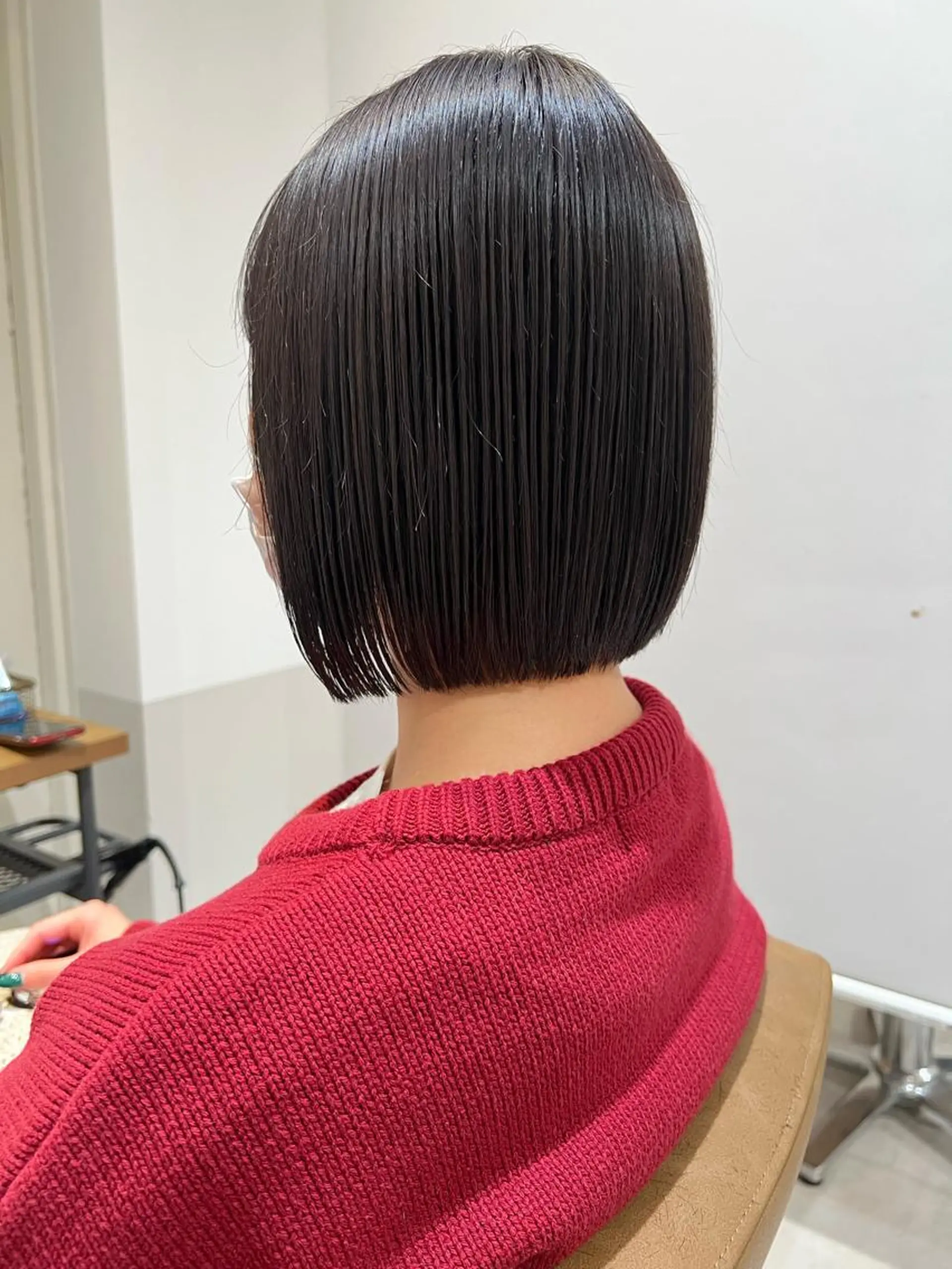 顔まわりカラー特化 赤津百合絵のヘアスタイル