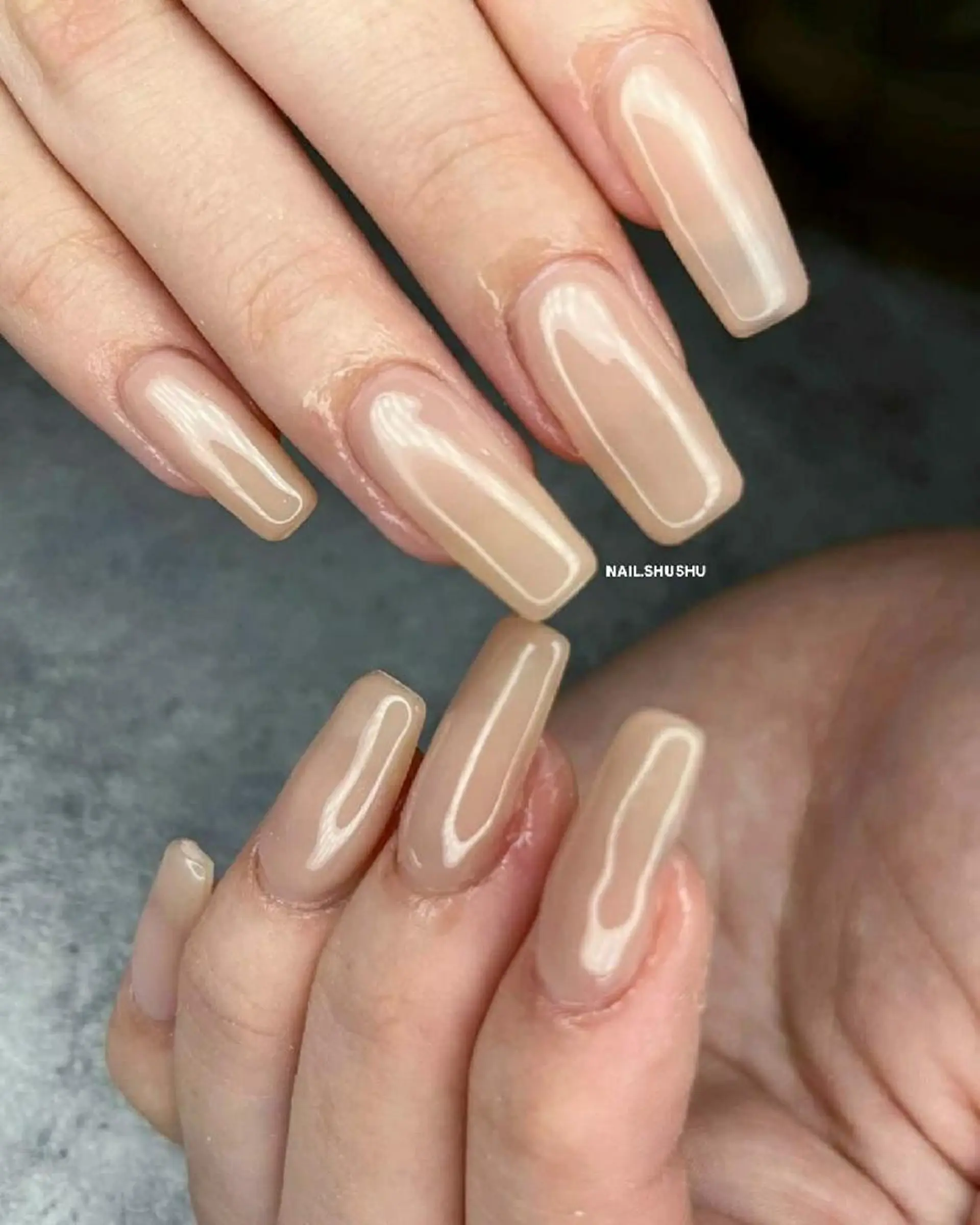 ネイル ニュアンスネイル シンプルネイル 冬ネイル 3dパーツ/流行り 👧shushu❤️のネイルデザイン