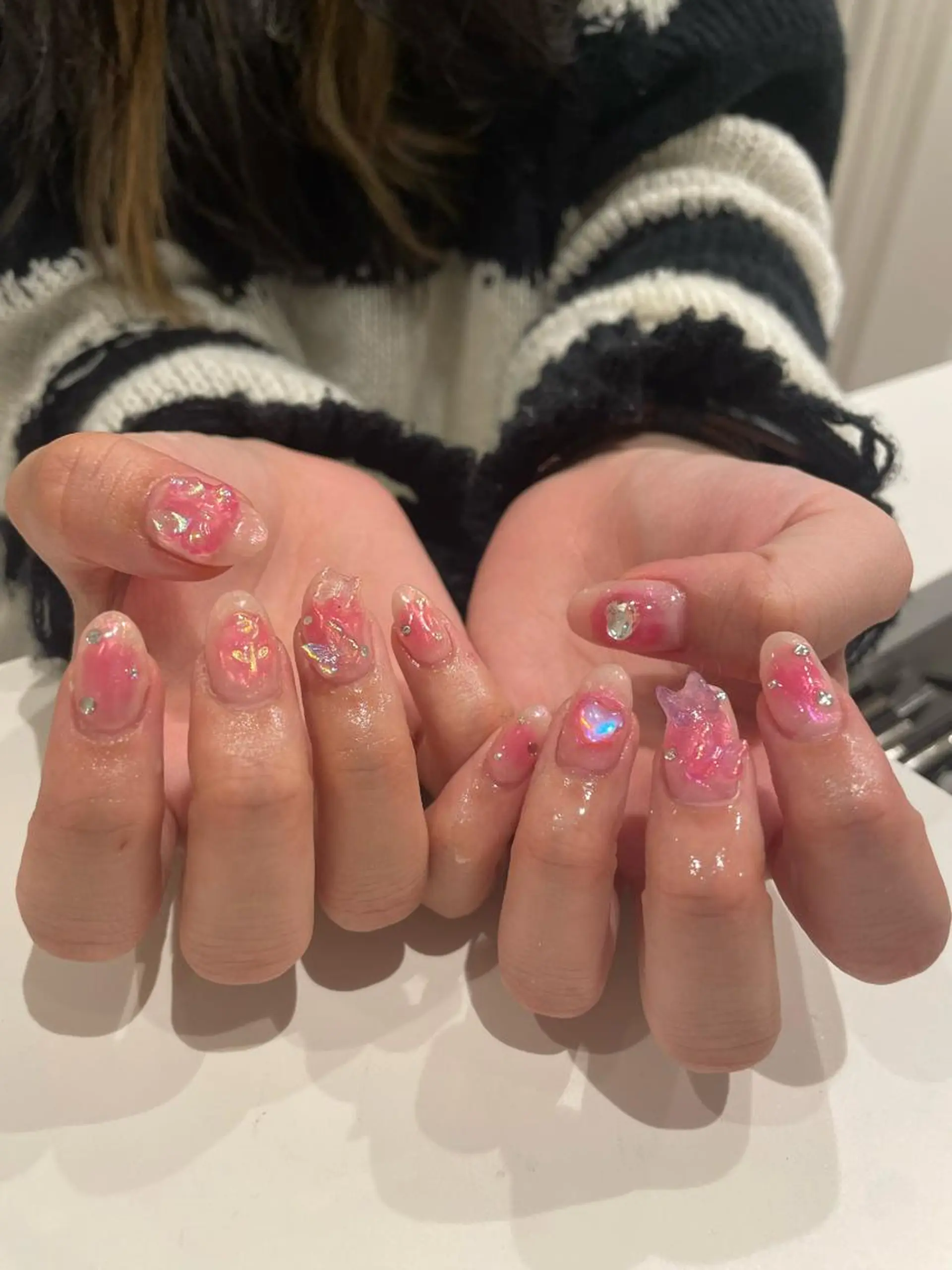 ネイル 束感まつ毛/ネイル/ LED♥KIRARAのマツエク・マツパデザイン