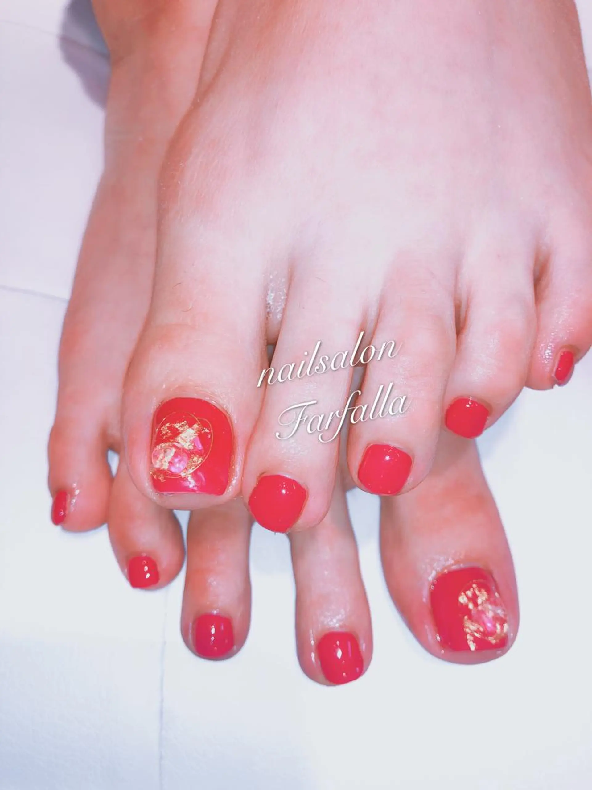 ネイル フットネイル Farfalla Kieのネイルデザイン