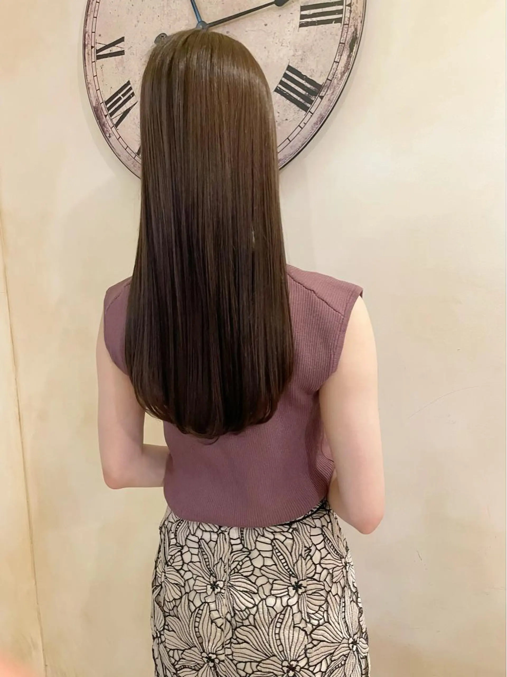 ロング カラー カット ヘアカラー トリートメント 古田 昂也のヘアスタイル