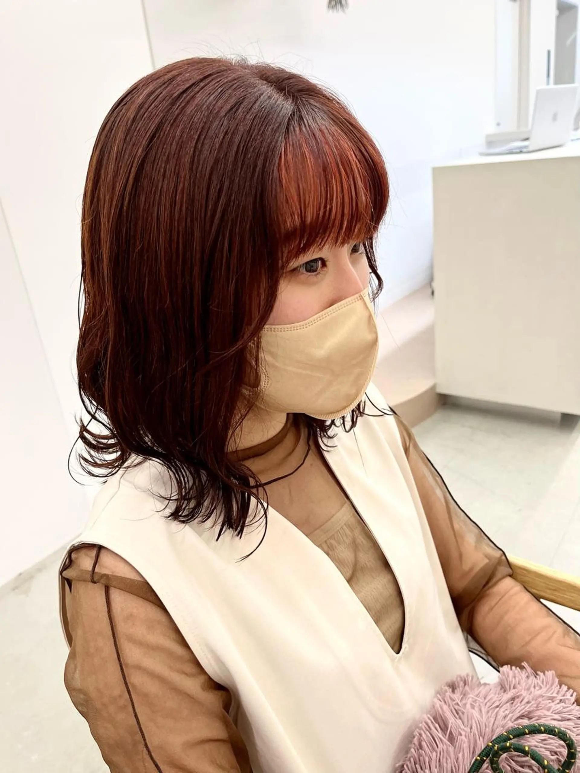 ミディアム カラー 暖色カラー／ ヘアセット🌛櫻井舞のヘアスタイル
