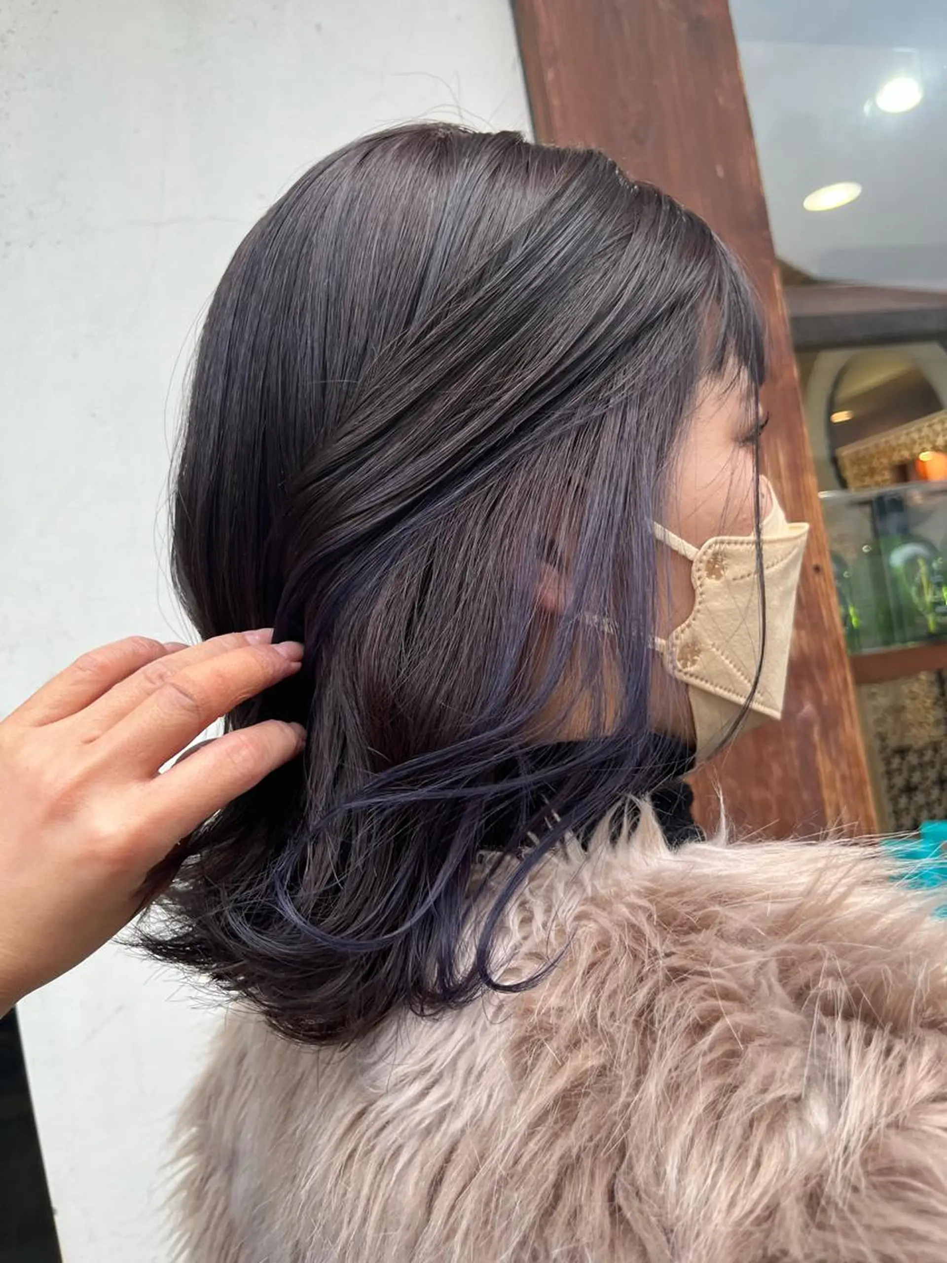 ミディアム カラー カット ヘアカラー トリートメント 友松 世奈のマツエク・マツパデザイン