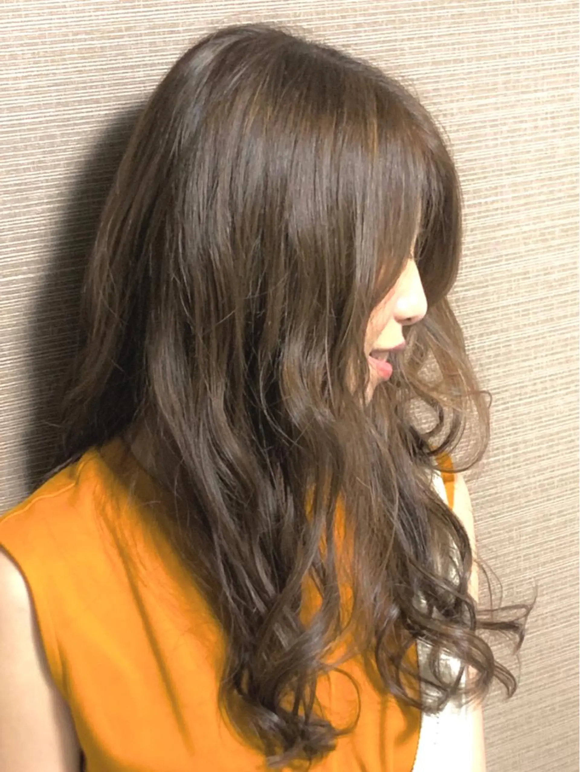 ロング カラー パーマ 今雪 聡美のヘアスタイル