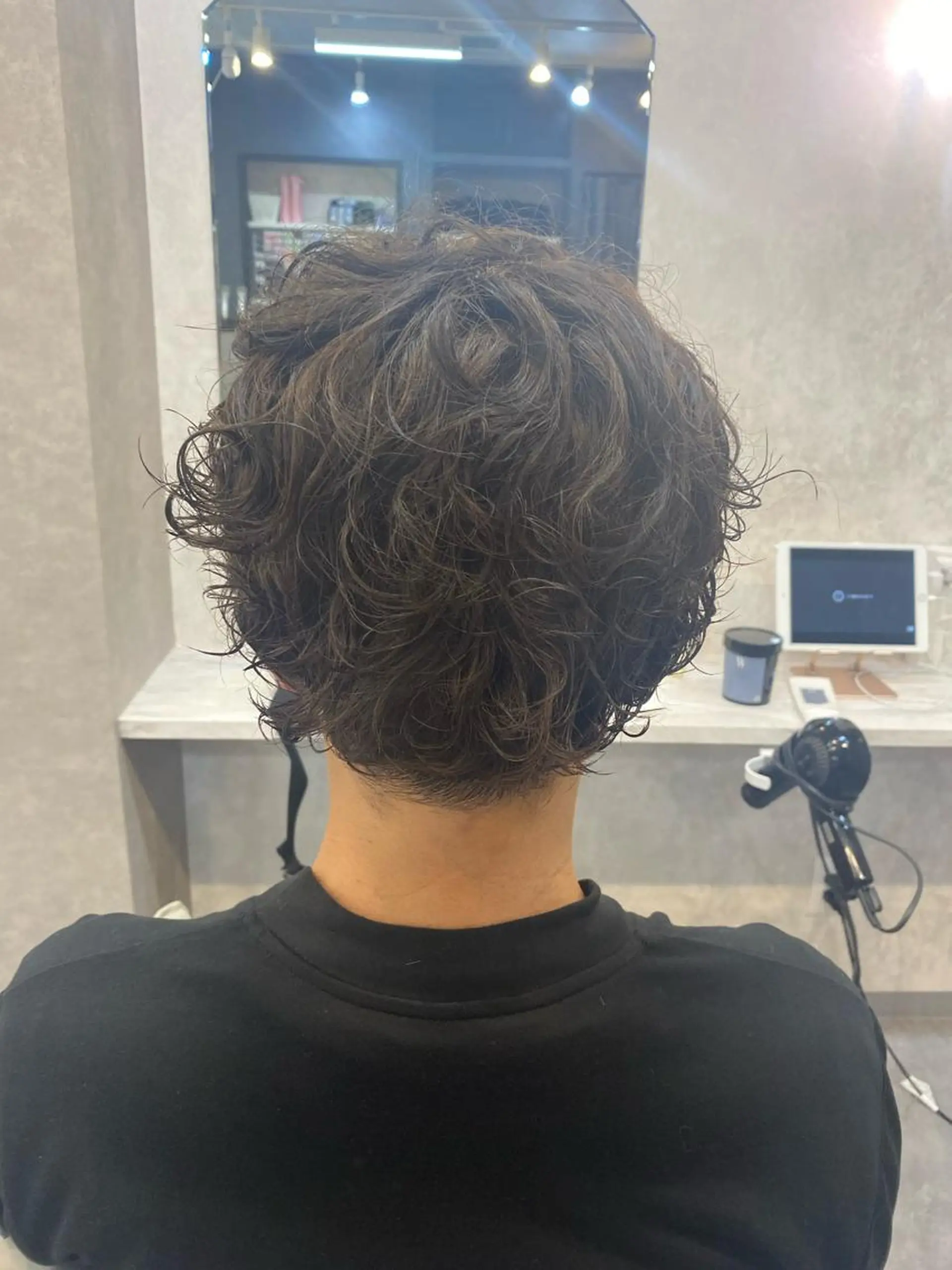 パーマ メンズ カット パーマ ラゾアミスタ🕊 さとう ななほのヘアスタイル