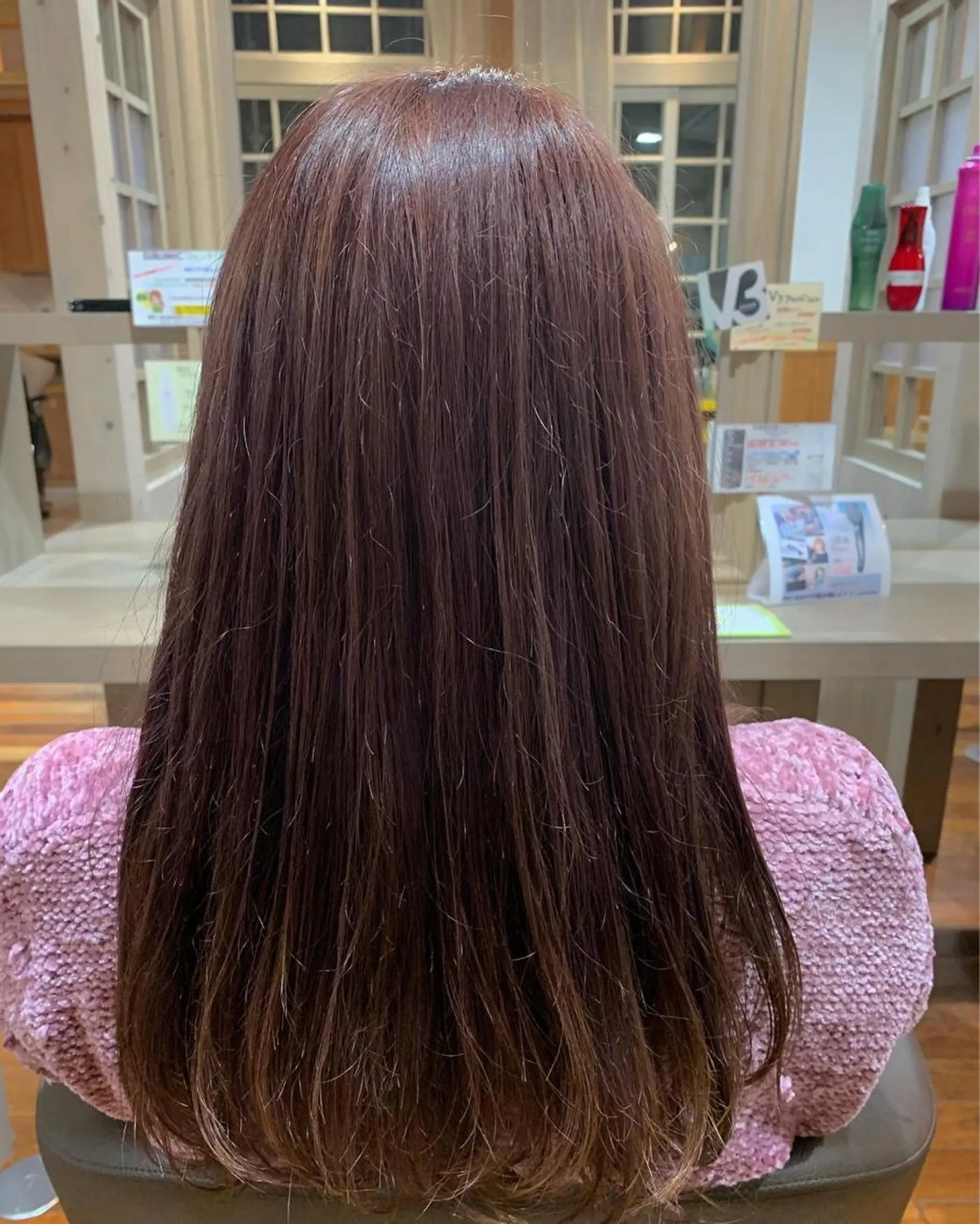 カラー ベージュカラー ピンクカラー ピンクベージュ 狩野 くるみのヘアスタイル