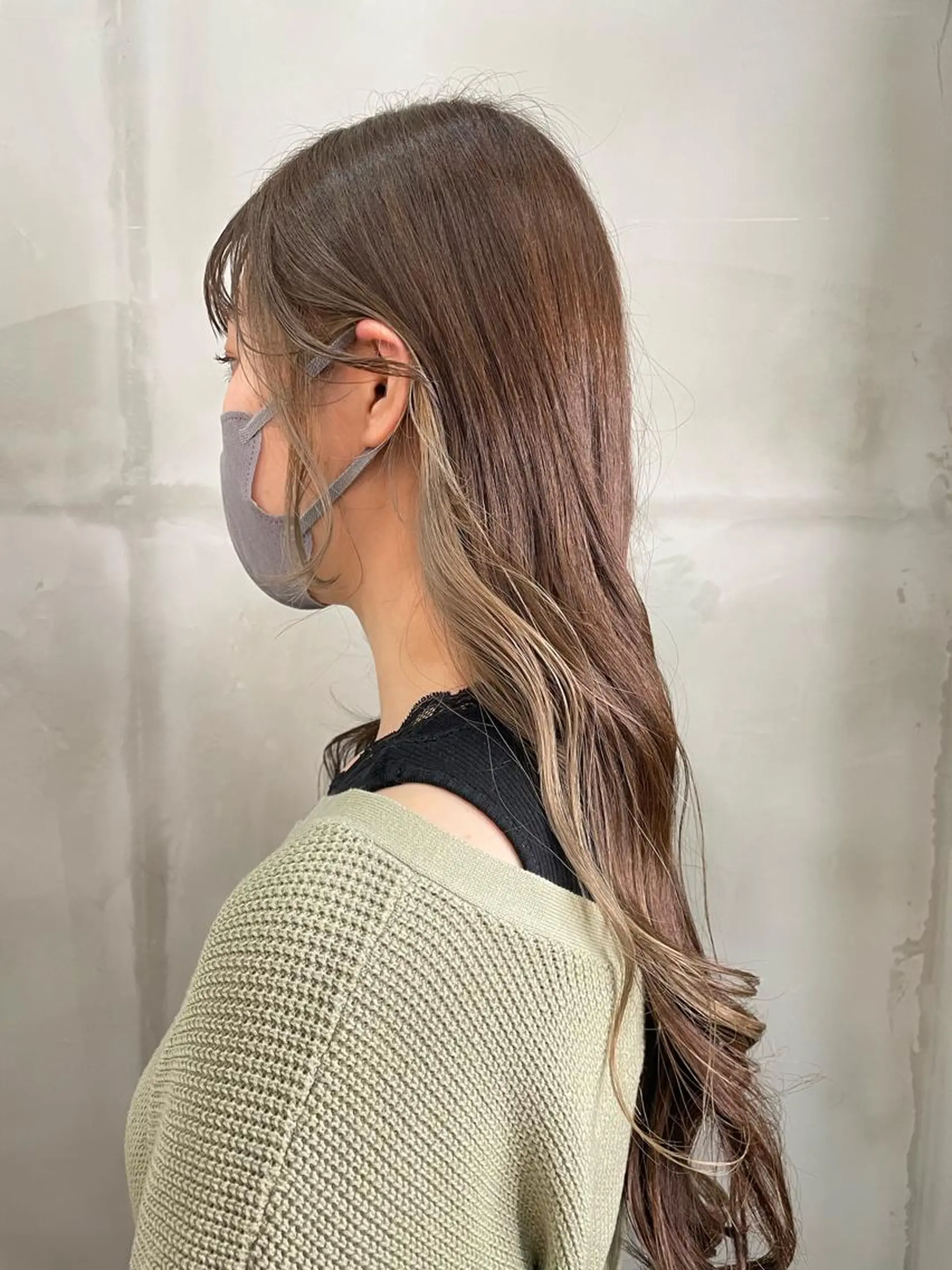 カラー 益 佑夏のヘアスタイル