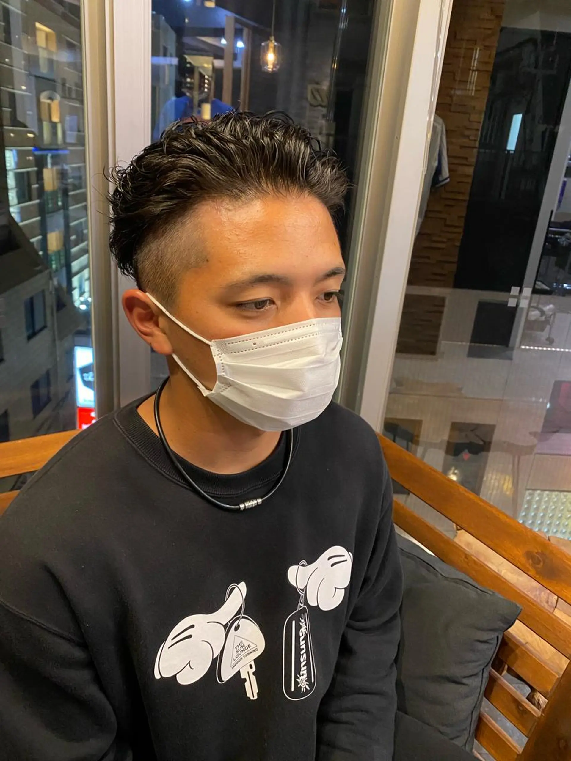 ショート パーマ ヘアアレンジ メンズ men'slapis YUTOのヘアスタイル