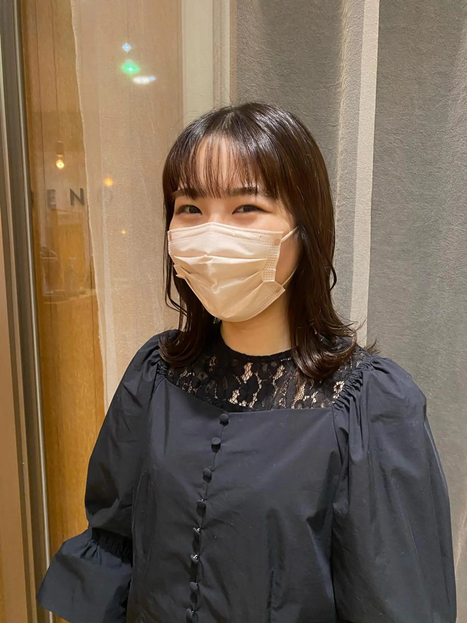 ミディアム 大人可愛い♡コテ巻き パーマ🌼杉田 萌恵のヘアスタイル