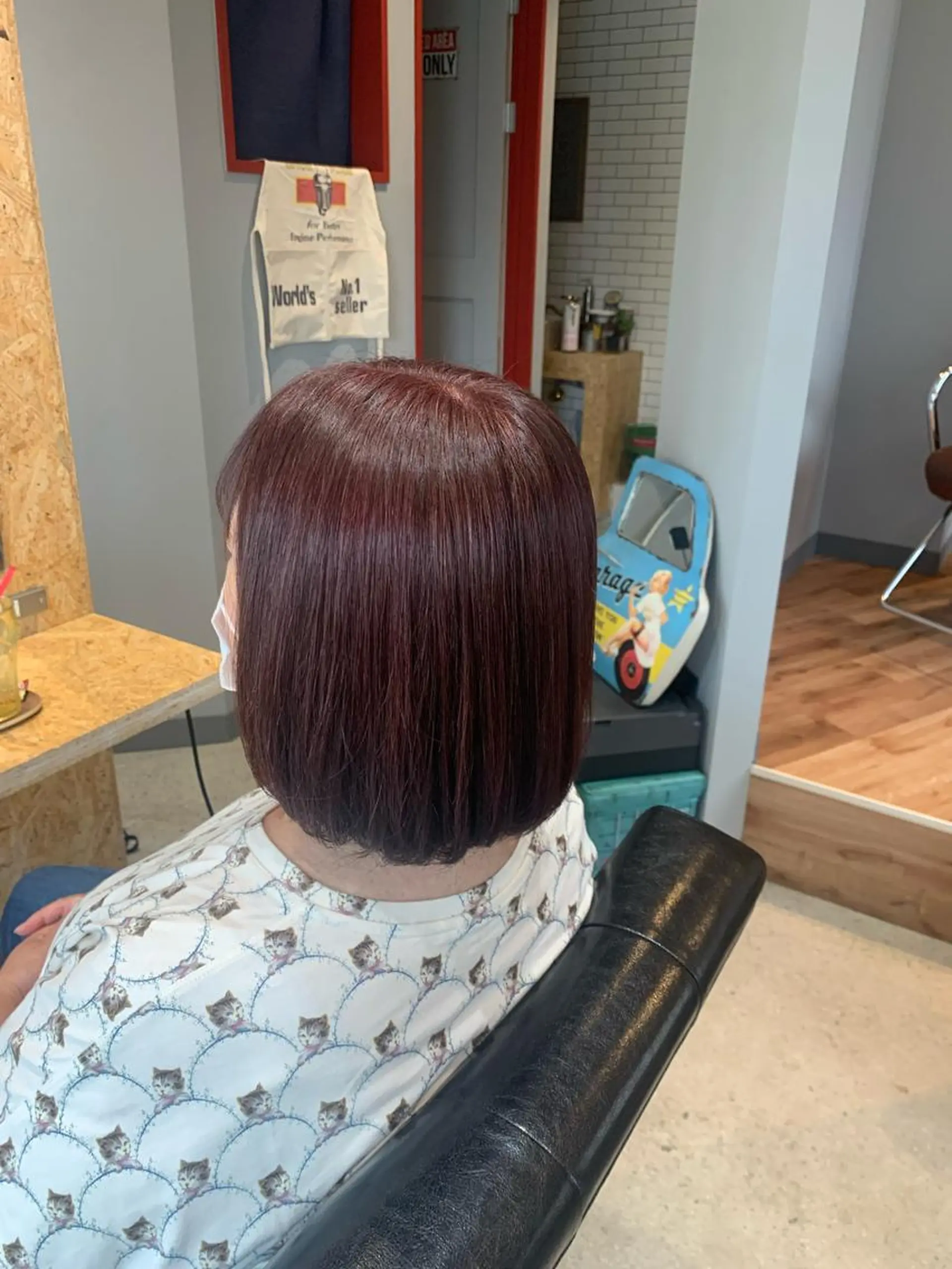 ミディアム カラー ピンクカラー stylist N0Nのヘアスタイル