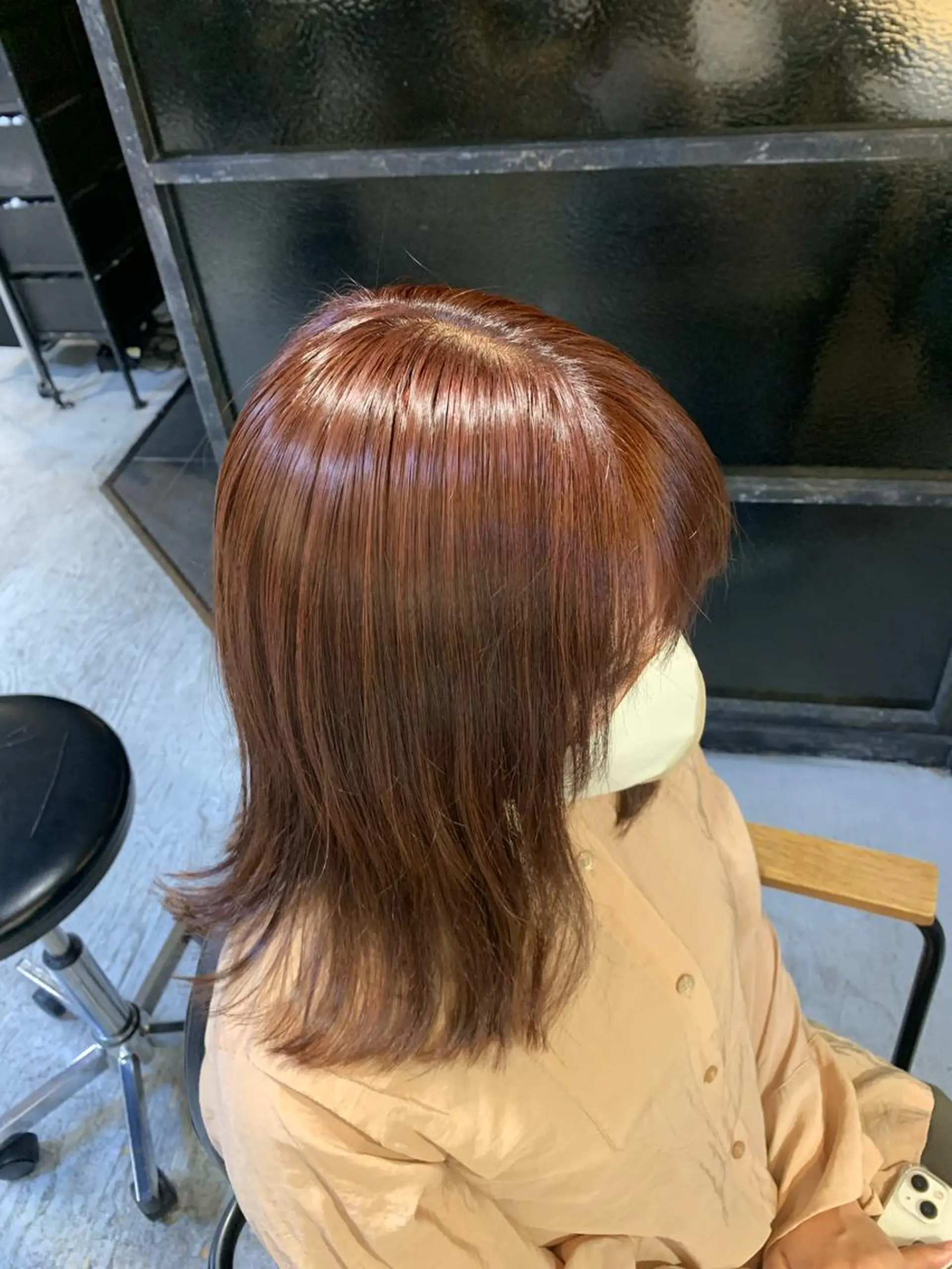 ミディアム チョコレートブラウン 🪐縮毛矯正／海陸 翔のヘアスタイル