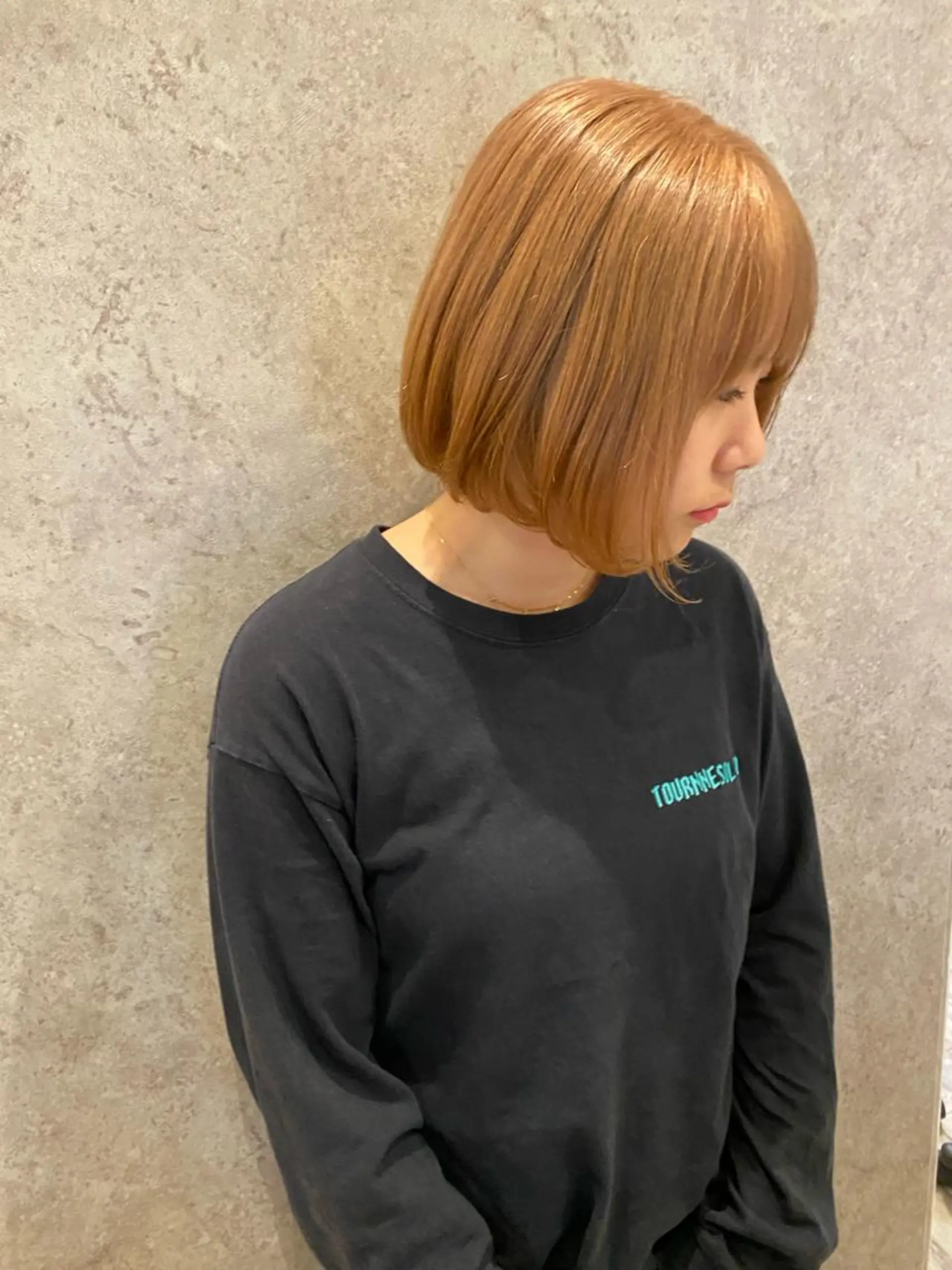 ミディアム 栗原 瑞稀のヘアスタイル