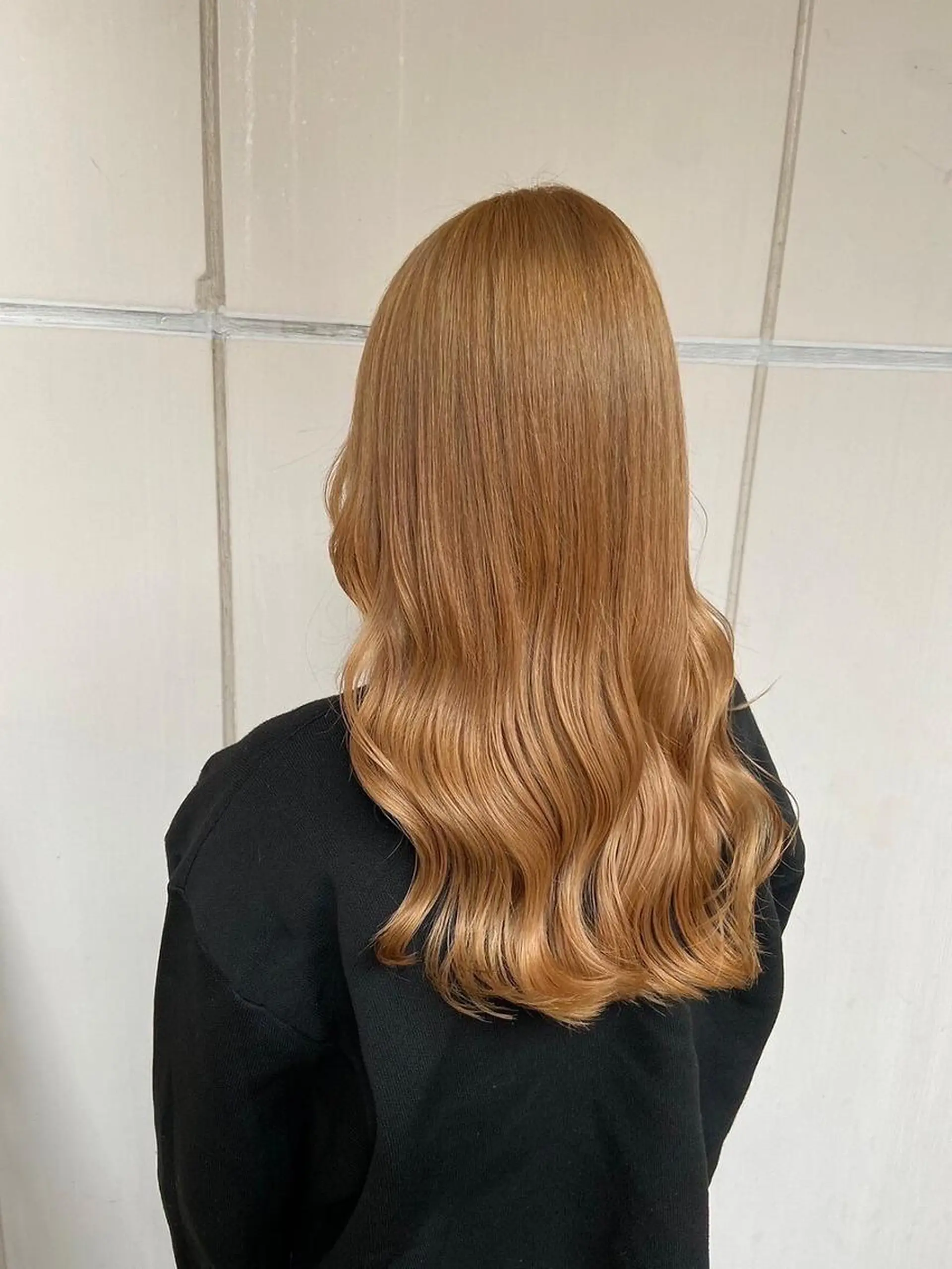 ロング ハイライト 髪質改善 韓国風ヘア レイヤーカット 小顔カット TIGRE for hairのヘアスタイル