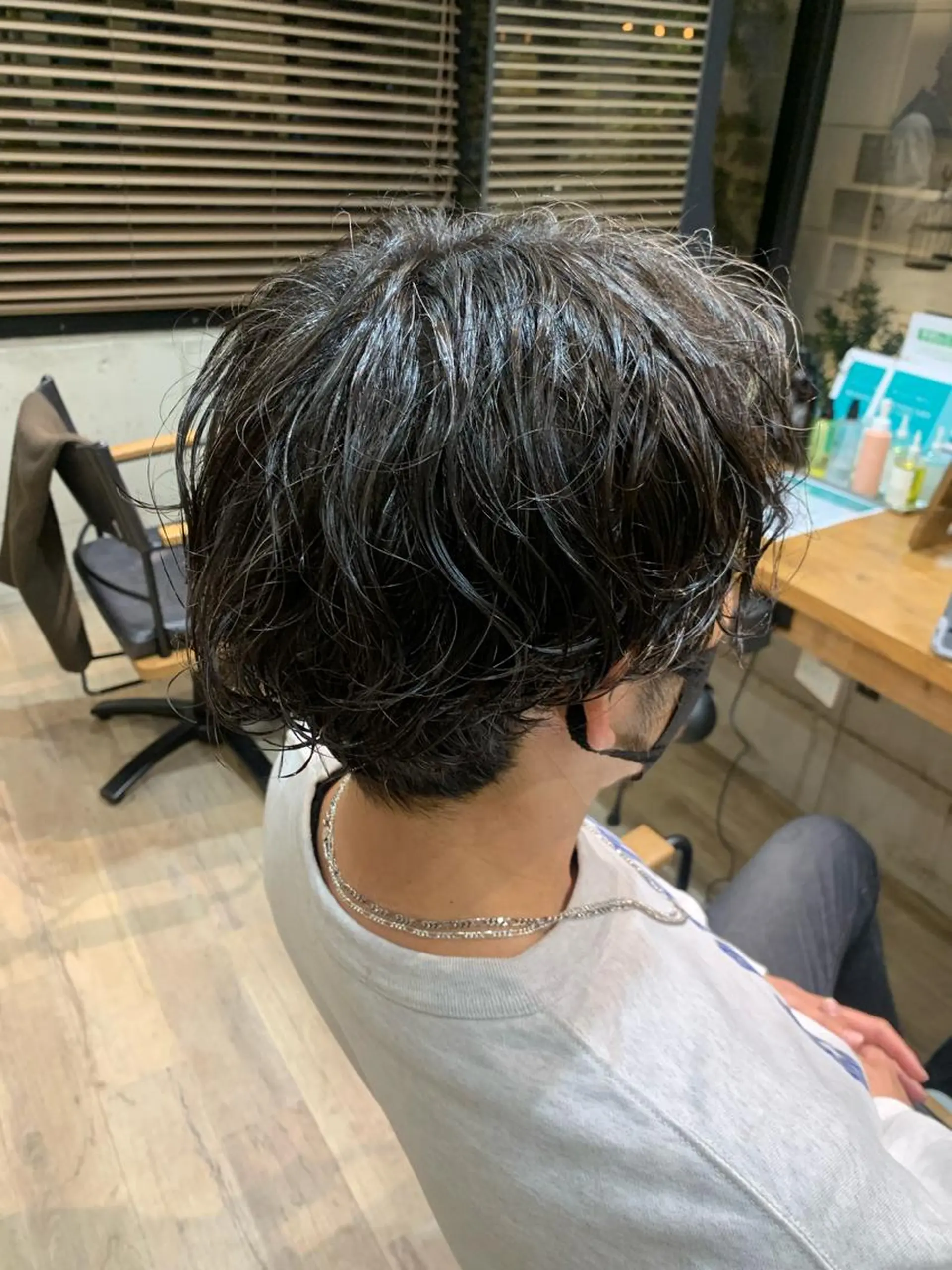 ミディアム パーマ メンズ ミディアムパーマ メンズパーマ 【豊橋】似合せカット SHEEFTタイガのヘアスタイル