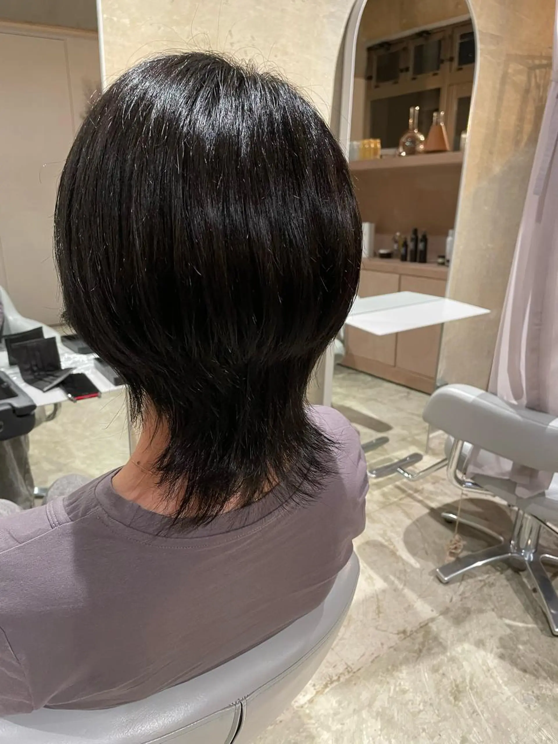 ショート カラー 韓国ボブ👩🇰🇷 小野絢未のヘアスタイル