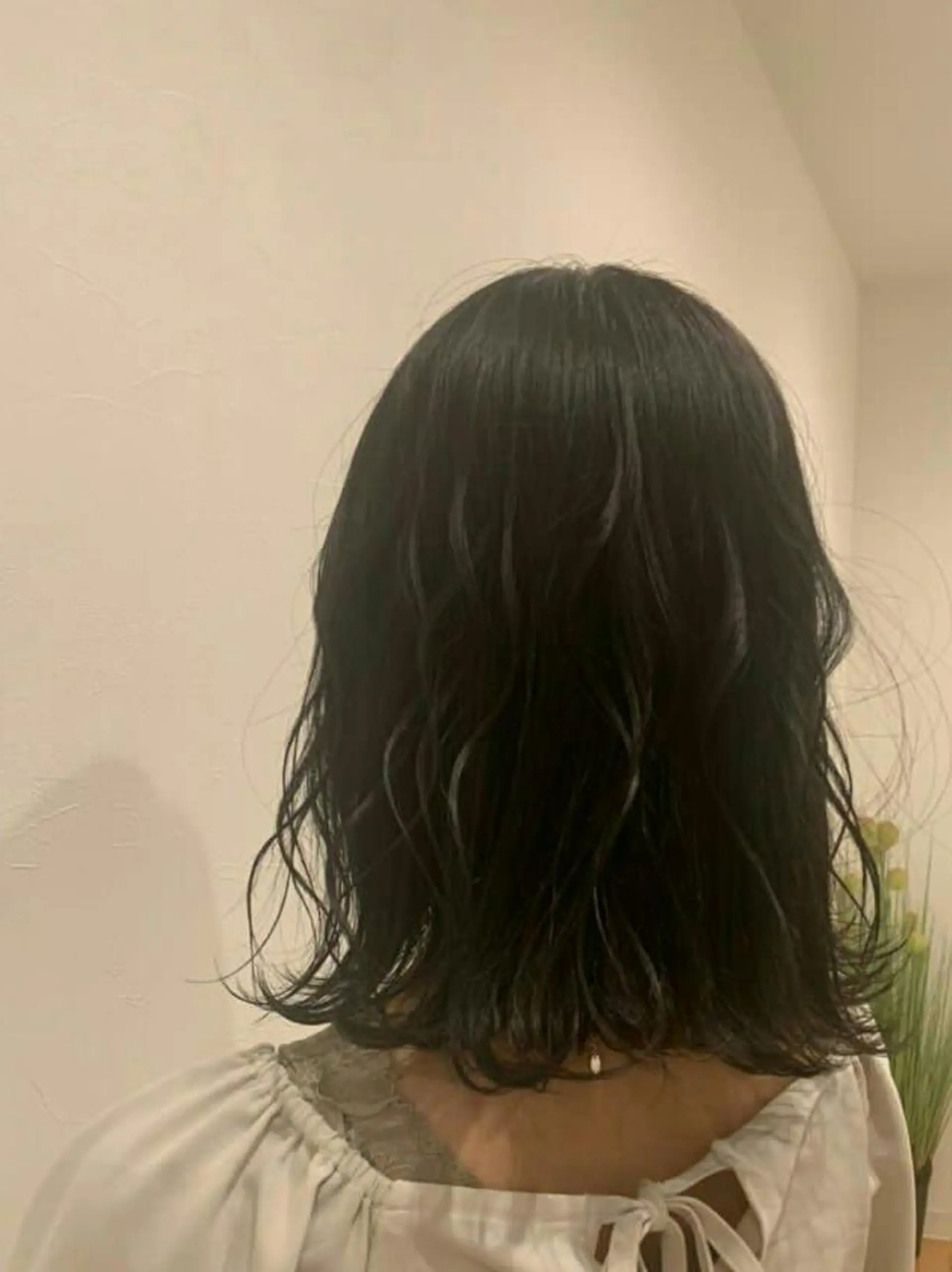 カラー ミディアム ブリーチなしWカラー /酸性ストレート河本のヘアスタイル