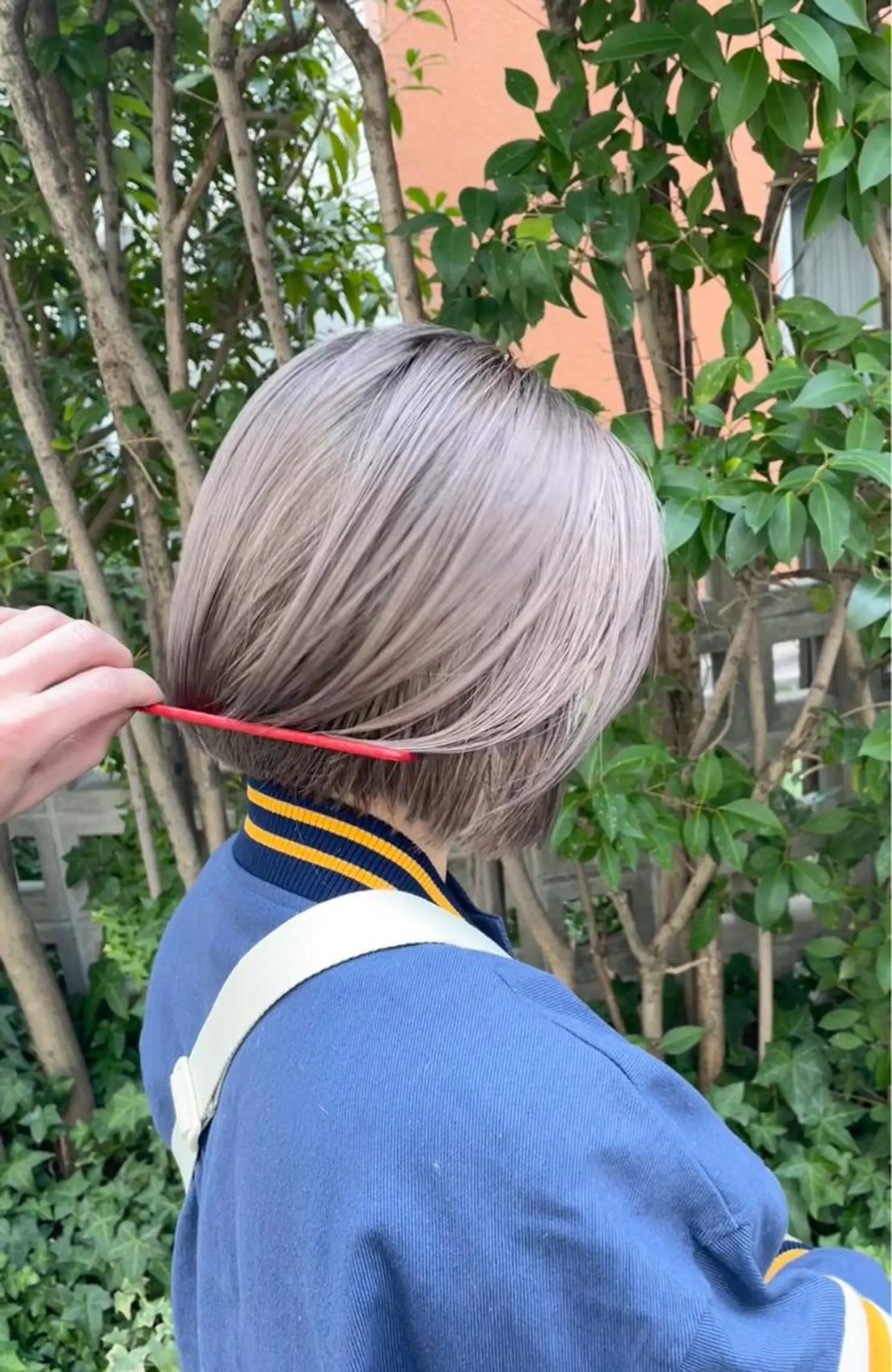 ショート カラー パーマ ヘアアレンジ メンズ キッズ グレージュ ボブ 大人スタイル 太田のヘアスタイル