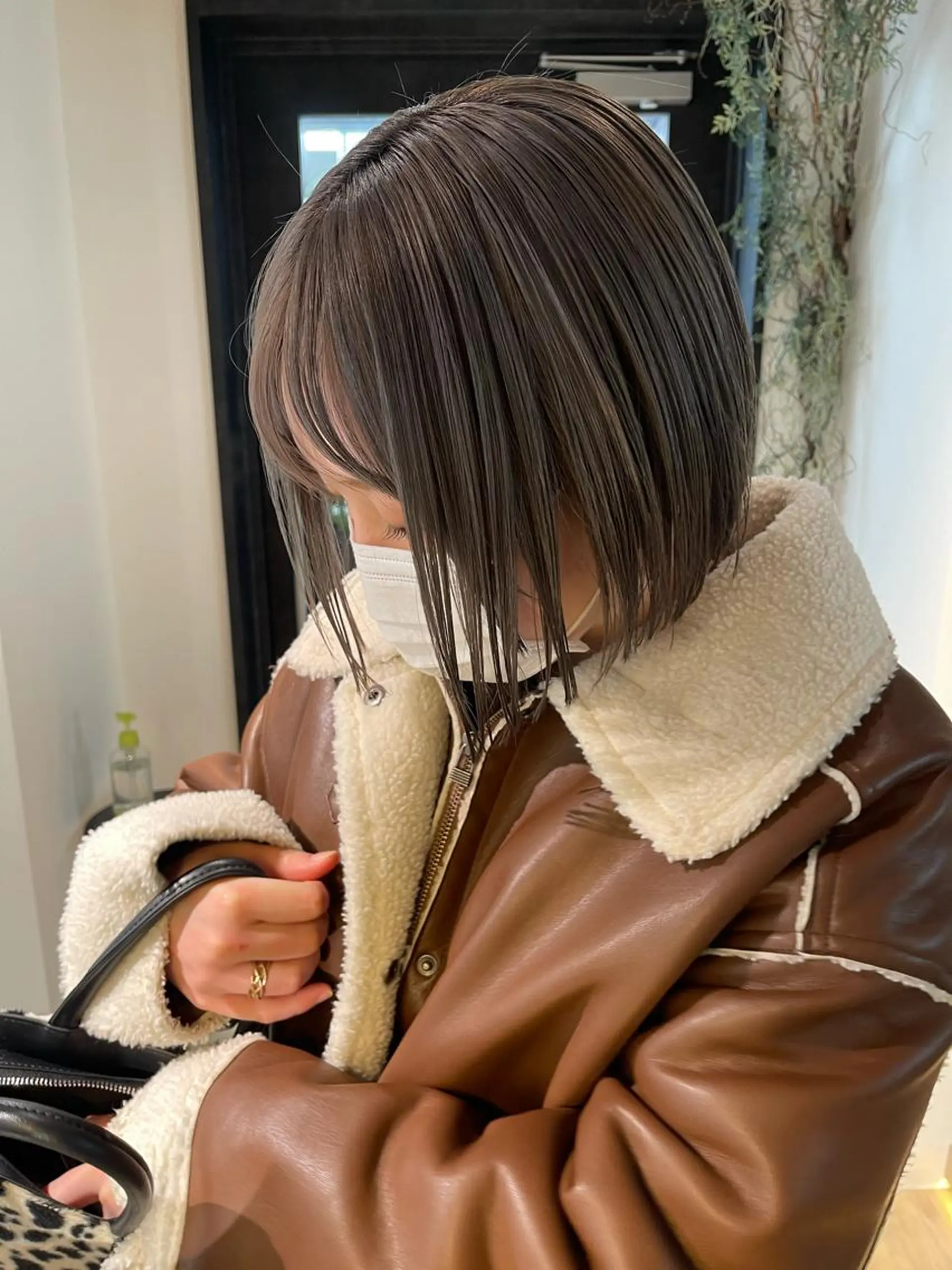 ミディアム 永田 優希のヘアスタイル