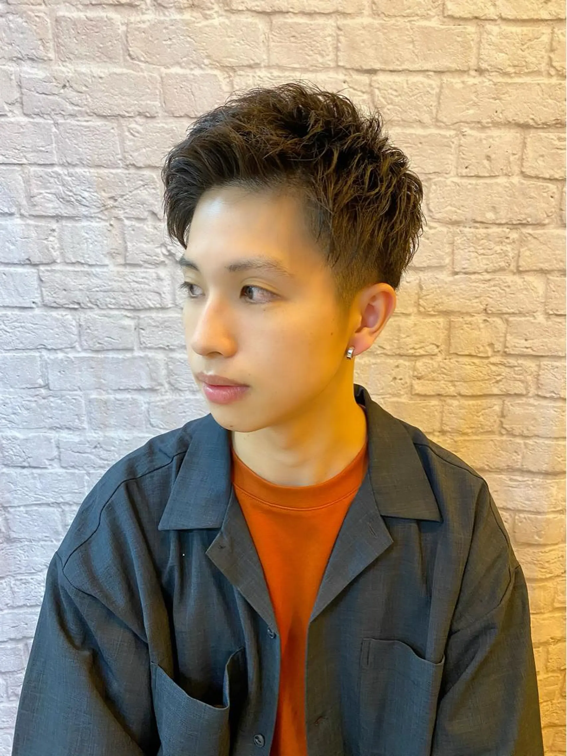 ミディアム パーマ ヘアアレンジ メンズ 【メンズカット】 黒田美穂のヘアスタイル