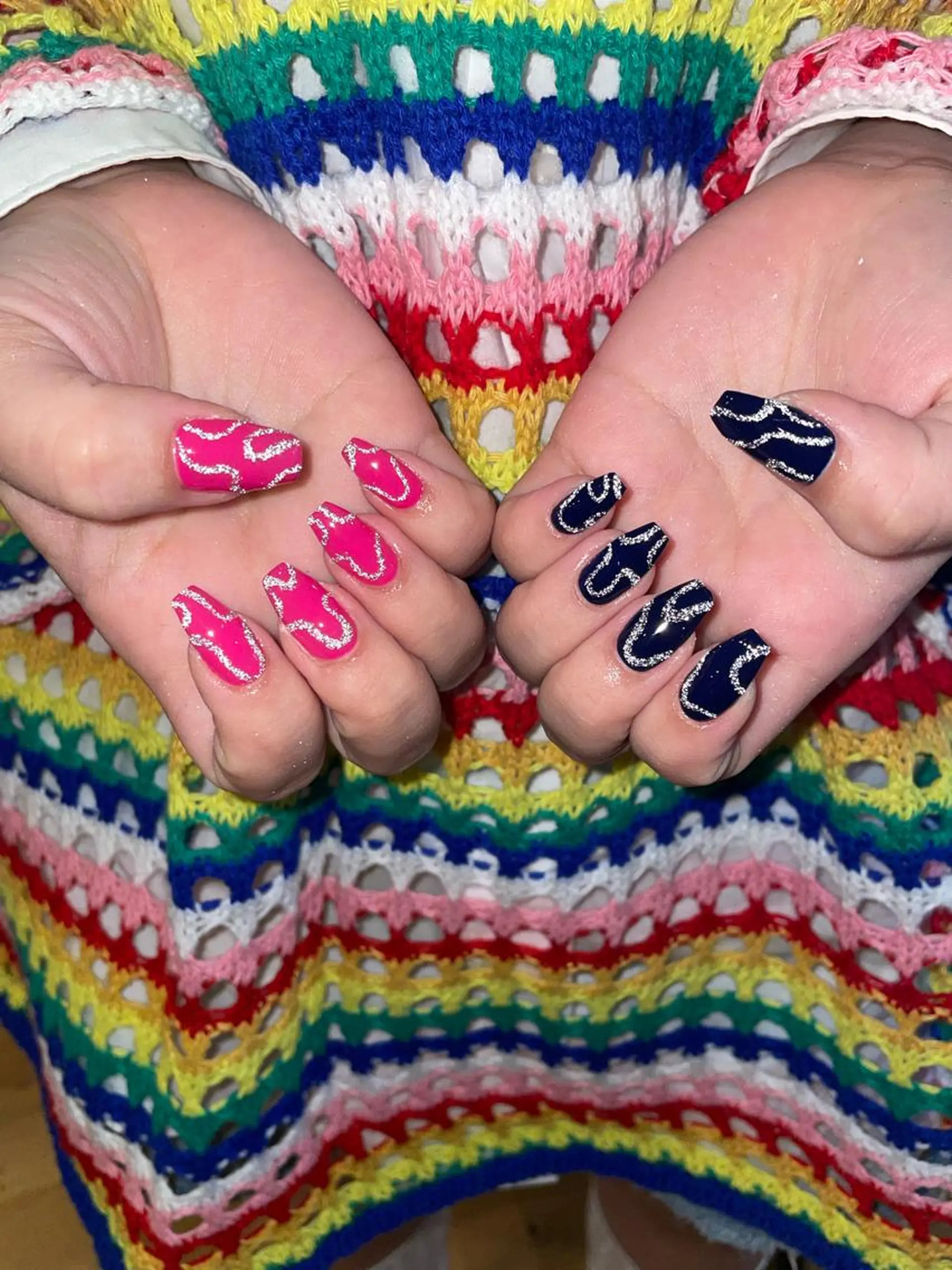 ネイル フラッシュネイル ラメ(グリッター) akira .のネイルデザイン