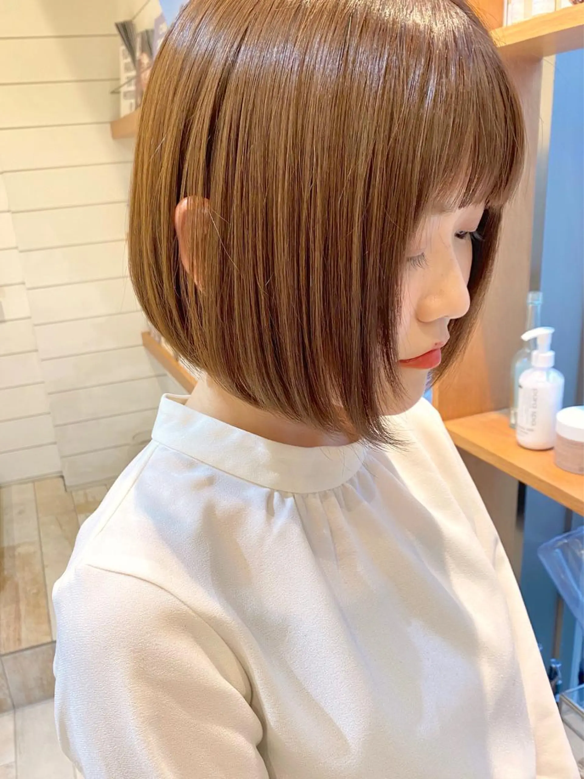 ミディアム カラー カット トリートメント 赤み消し/透明感 🪽◝✩ 武者春花のヘアスタイル