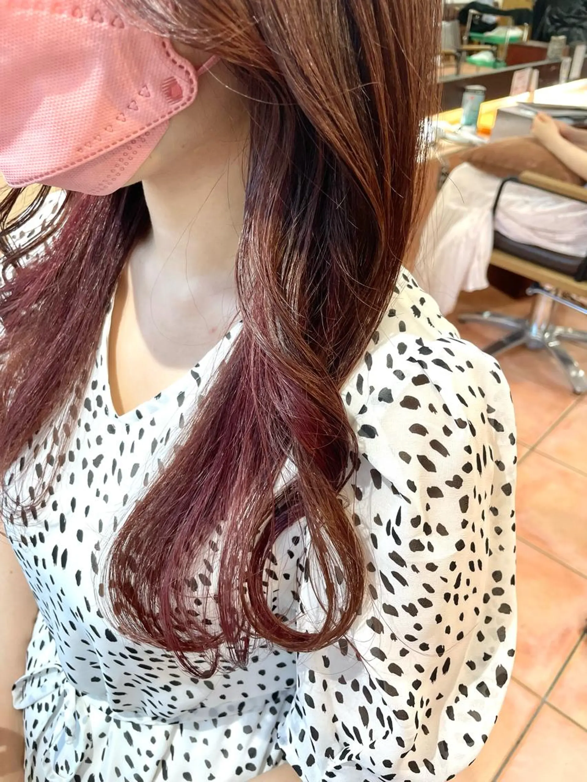 ロング カラー インナーカラー ピンクカラー 🦋透明感 艶カラー Rie🦋のヘアスタイル