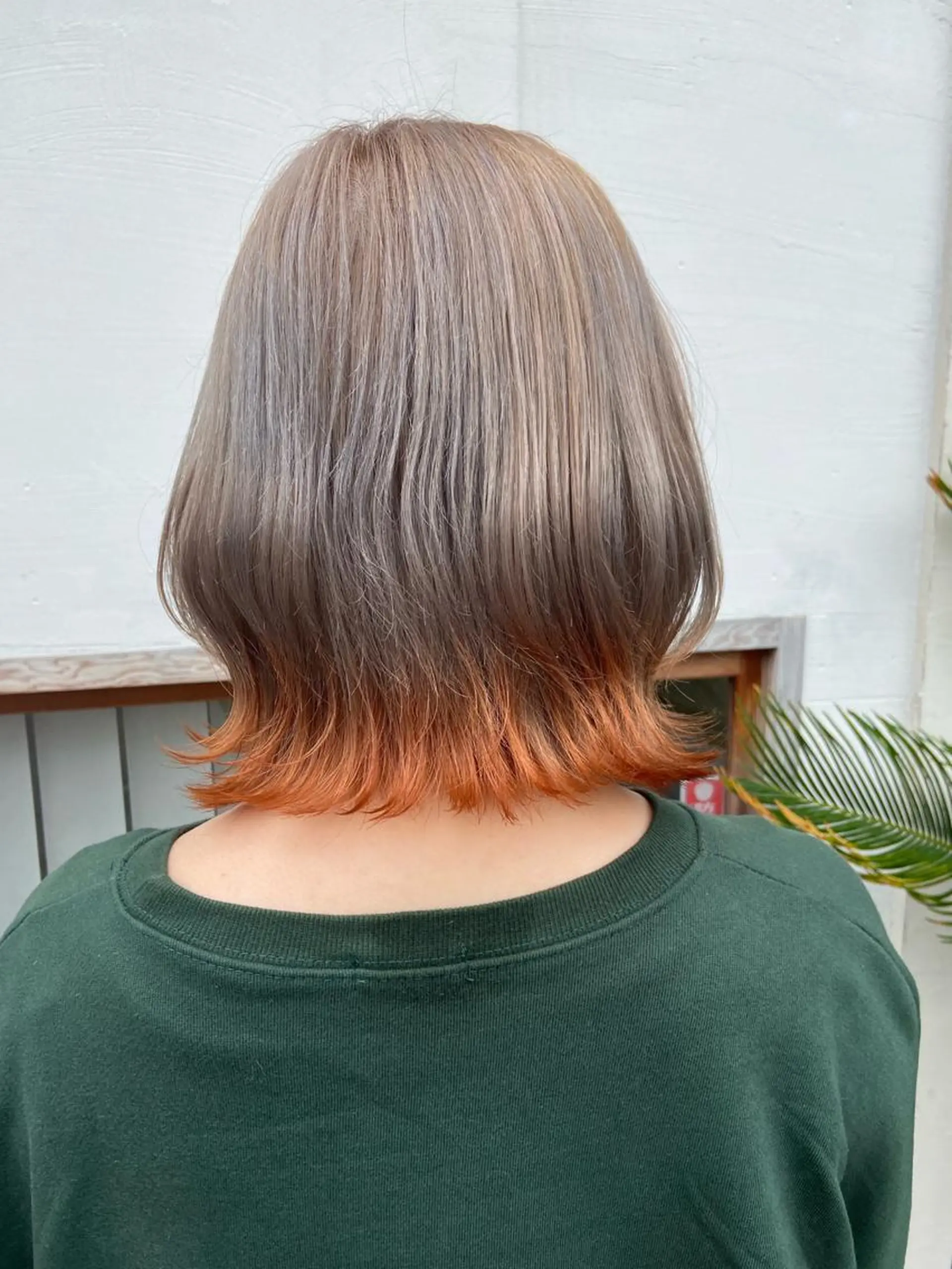ミディアム カラー オレンジ Flor 上大岡 🌱山本一葉🌱のヘアスタイル