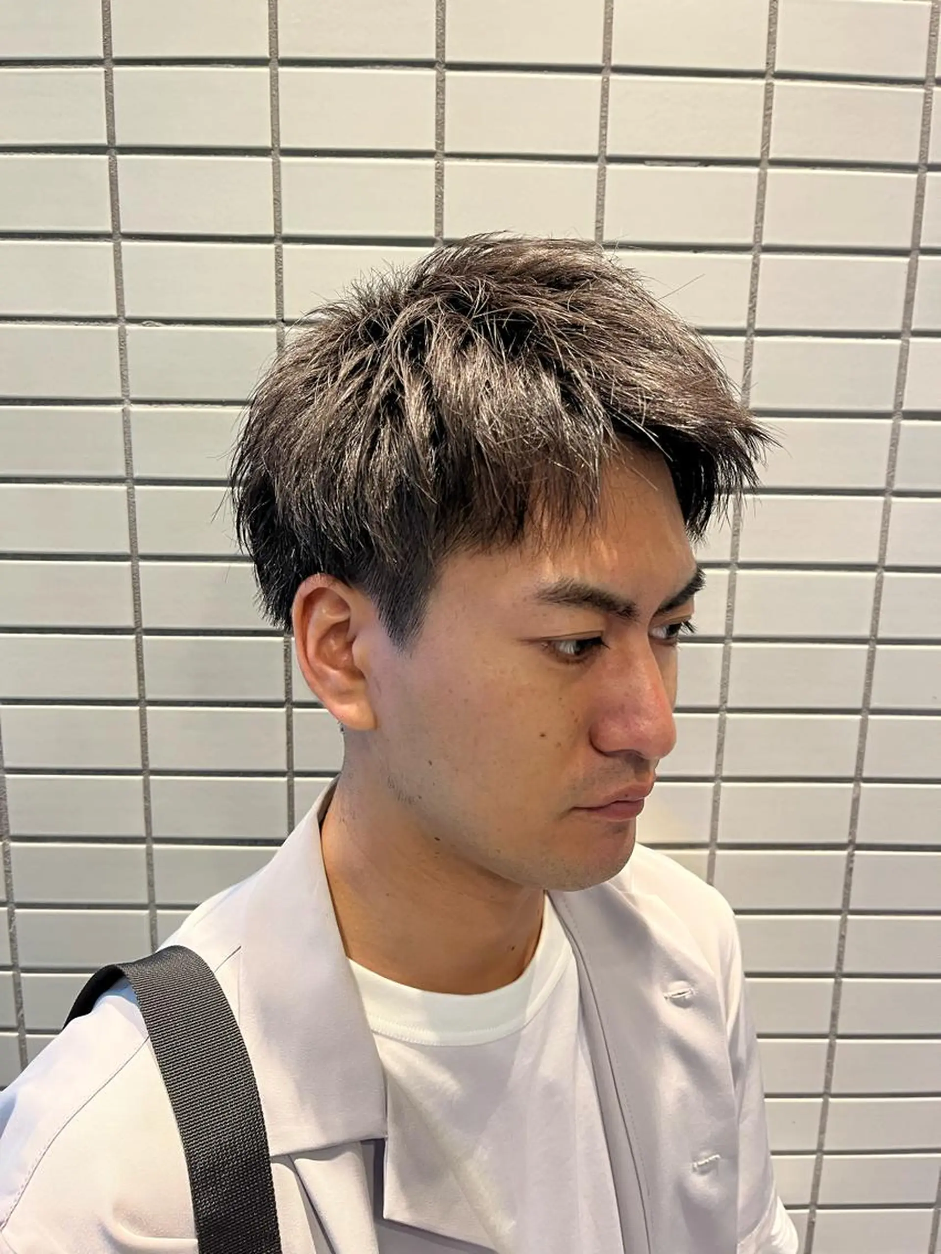 ショート パーマ メンズ カット トリートメント ヘアセット 🏆メンズヘア特化 🥇代表りんぺーのヘアスタイル