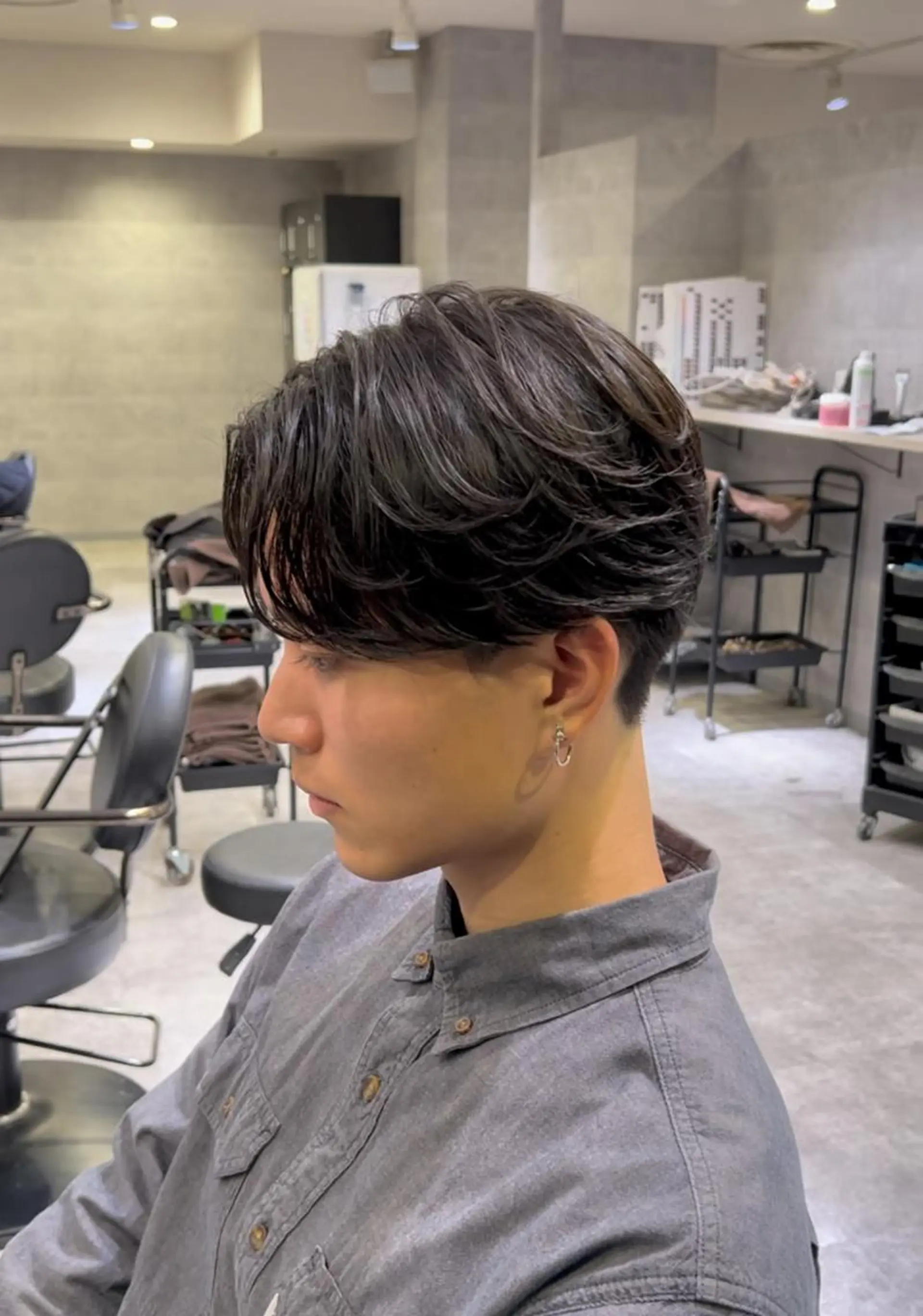ショート メンズ カット ヘッドスパ アンダーバーホワイト 堺東店のヘアスタイル