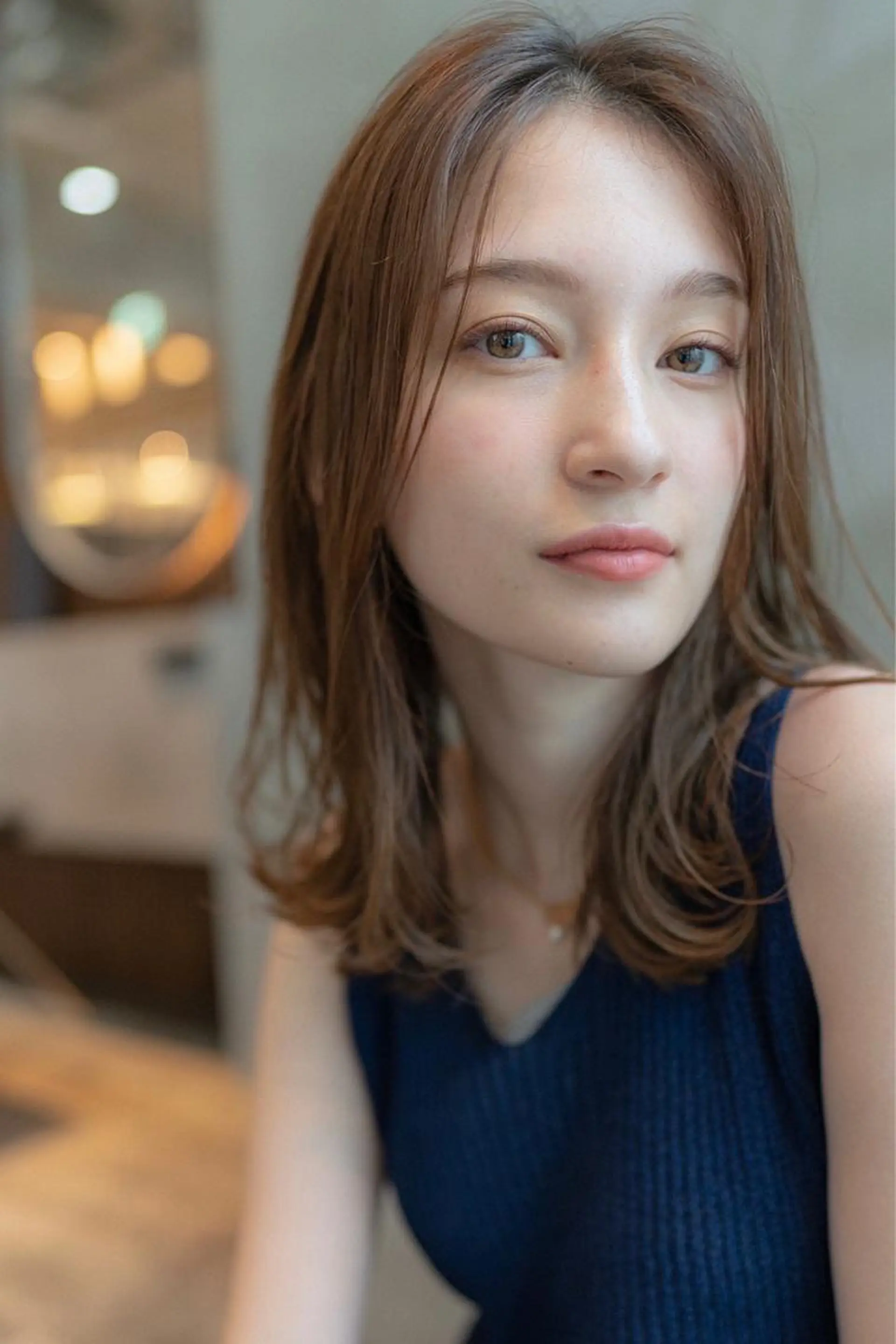 ミディアム カラー カット ヘアカラー トリートメント 🉐レイヤー/塩見 弘樹🉐渋谷のヘアスタイル