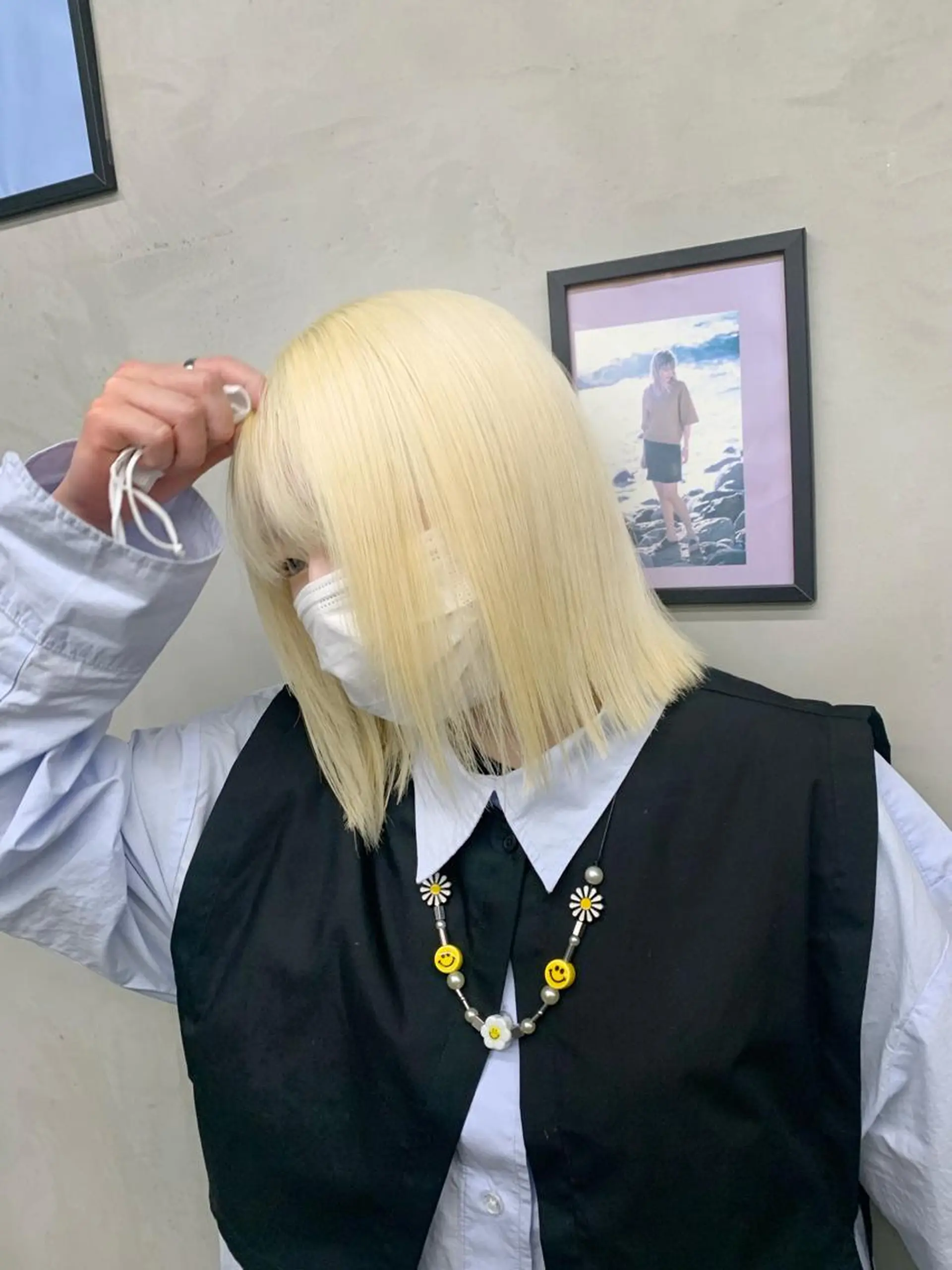 ミディアム カラー カット ヘアカラー トリートメント 赤みゼロ/透明感 カラー🌿KANTAのヘアスタイル