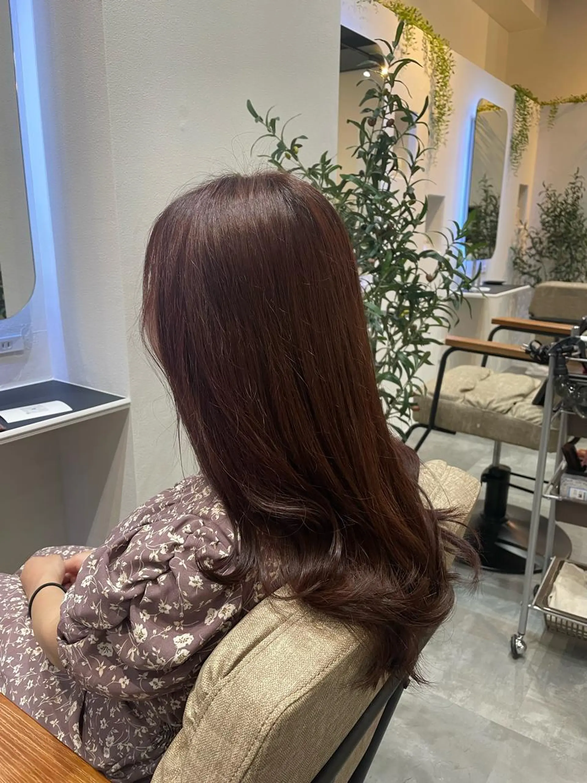 ロング カラー ブラウンカラー ピンクカラー ピンクブラウン 韓国風ヘア 似合わせスタイル🪮 🌿まなべさとみ🌿のヘアスタイル