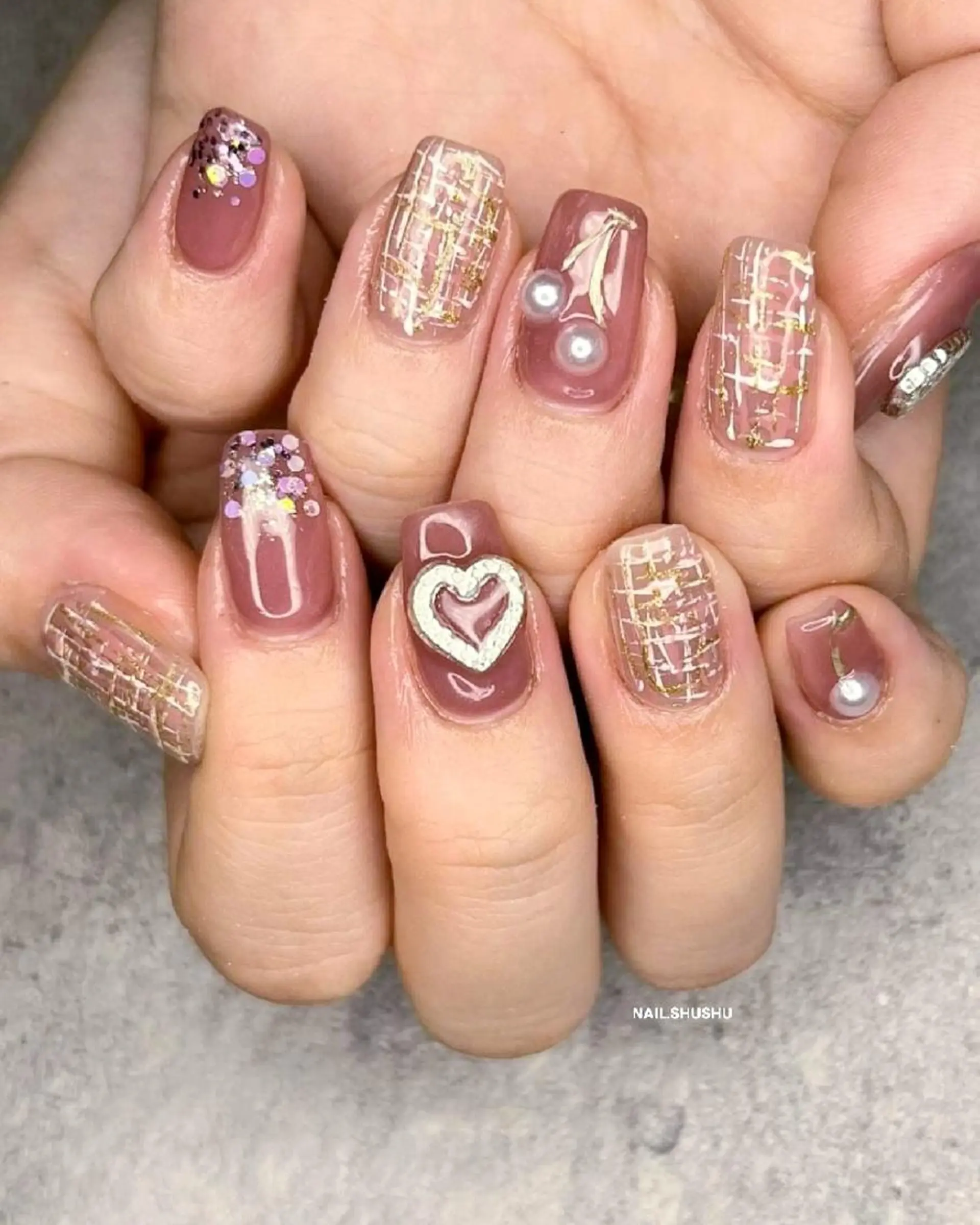 ネイル 3dパーツ/流行り 👧shushu❤️のネイルデザイン
