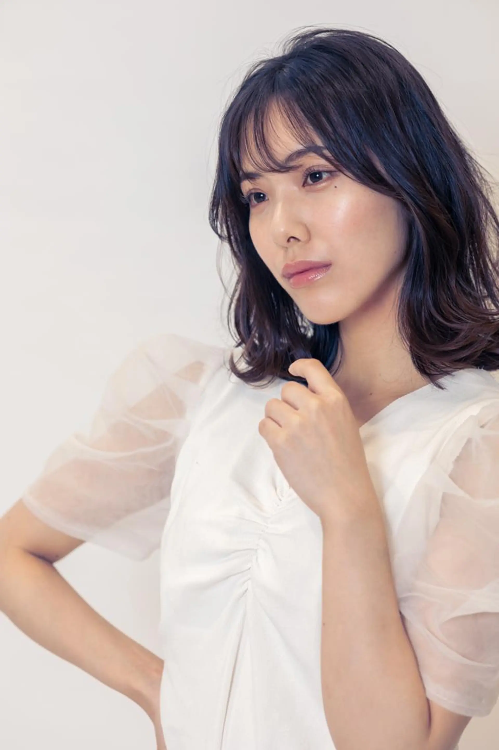 ミディアム 堀 和香菜のヘアスタイル