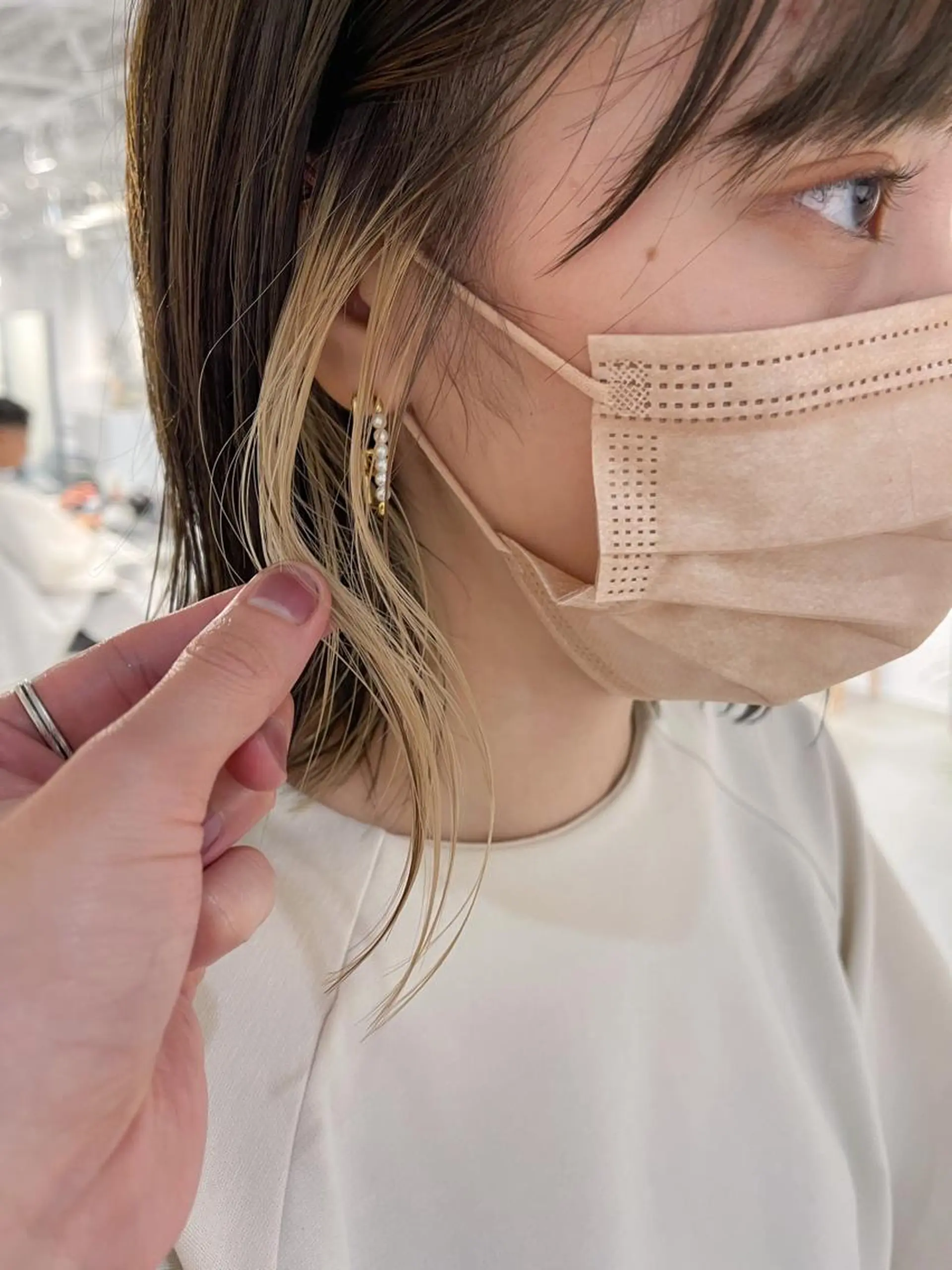 ミディアム カラー ベージュカラー 川本 裕🌿のヘアスタイル