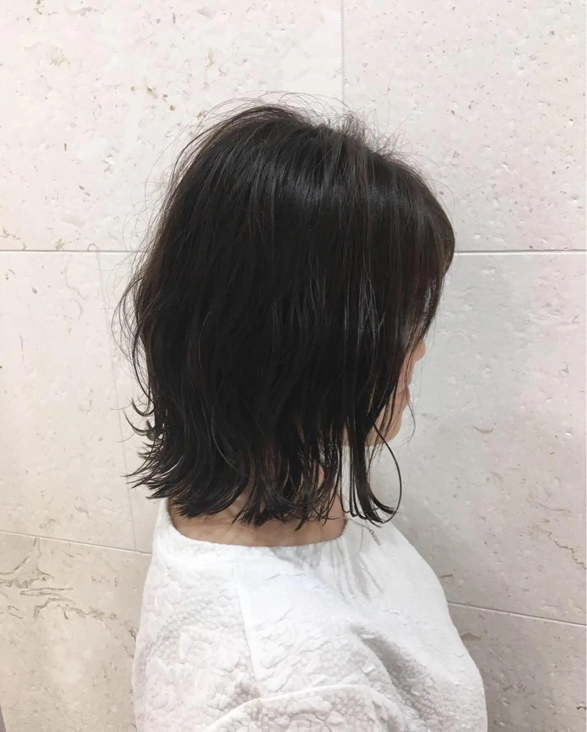 ミディアム カラー カット ヘアカラー トリートメント 斉藤 貴也のヘアスタイル