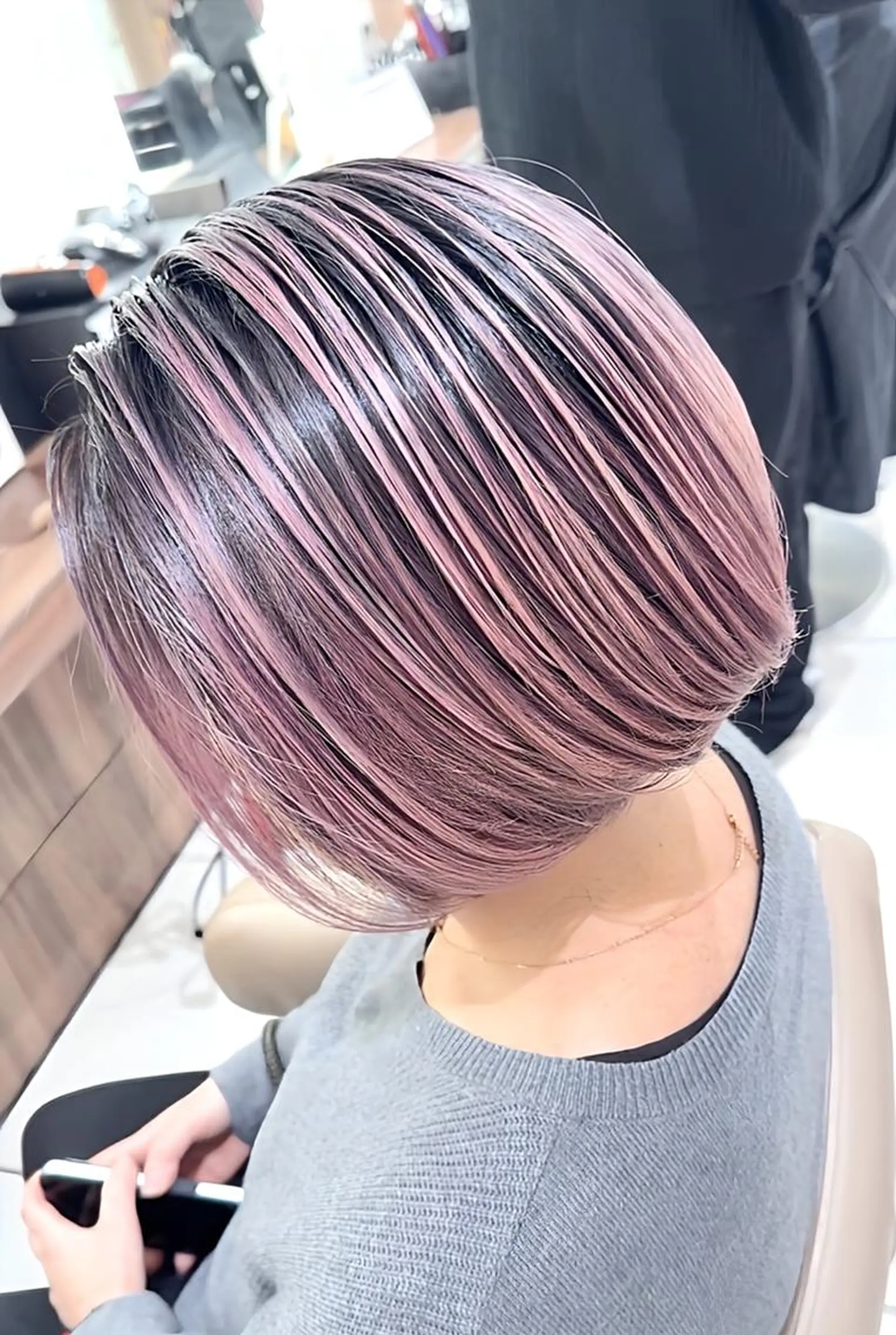 ロング カラー バレイヤージュ 髪質改善 レイヤーカット カット ヘアカラー トリートメント 山崎俊輔/髪質改善 /バレイヤージュのヘアスタイル