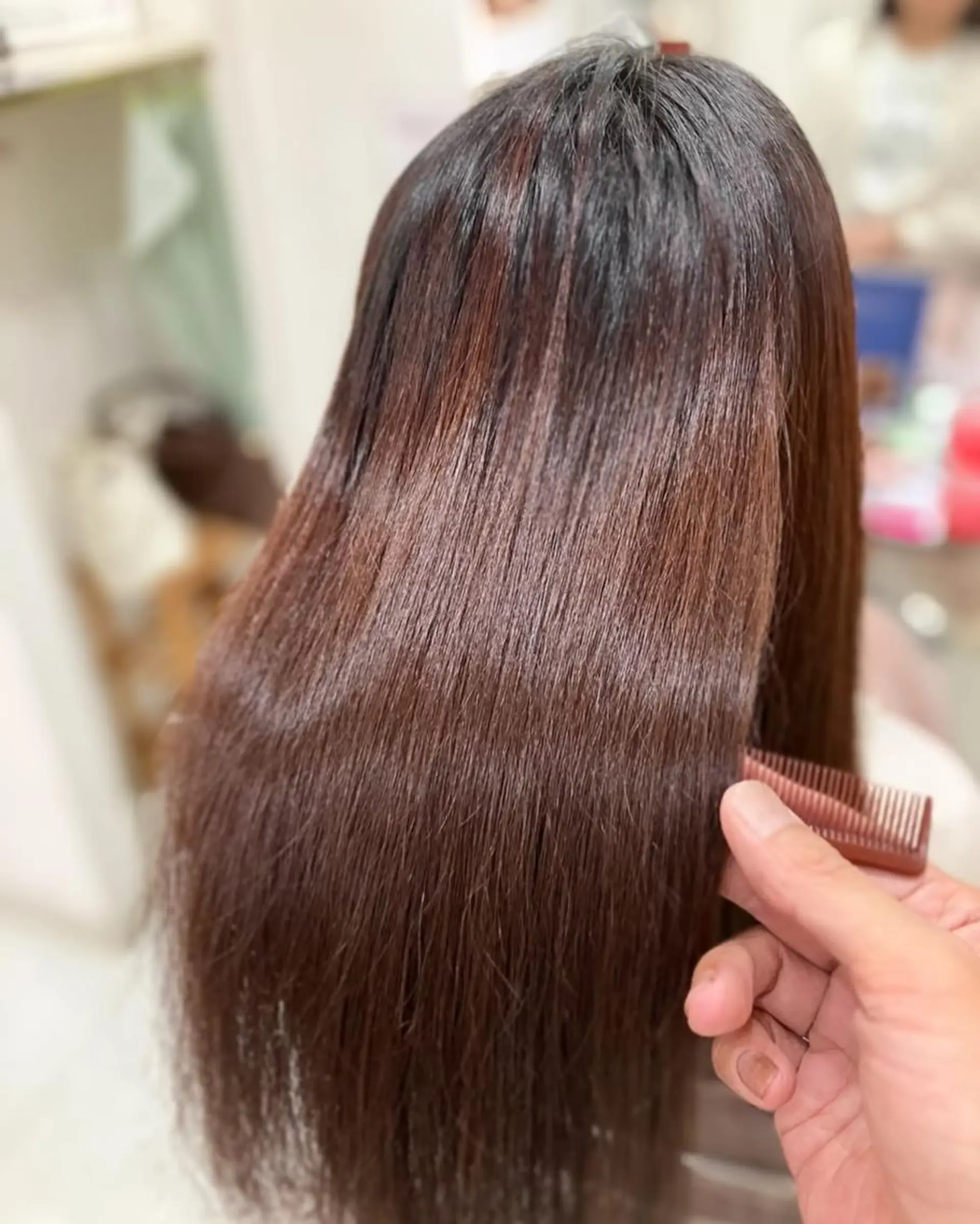 ミディアム 縮毛矯正 💐リラジュネス💐 美髪Salon💫のヘアスタイル