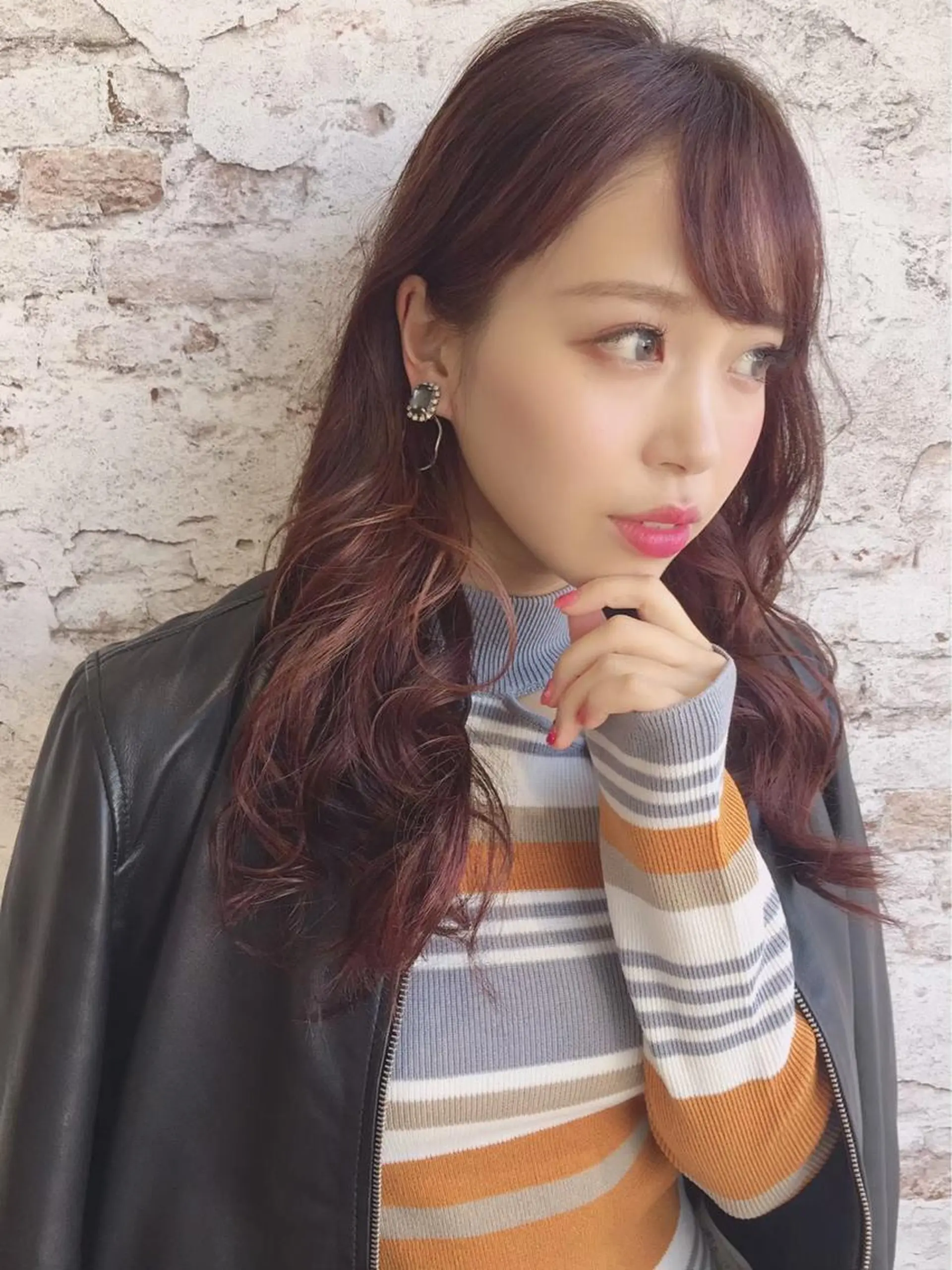 セミロング カラー ヘアアレンジ イルミナカラー Watai 艶髪 當間 大知のヘアスタイル