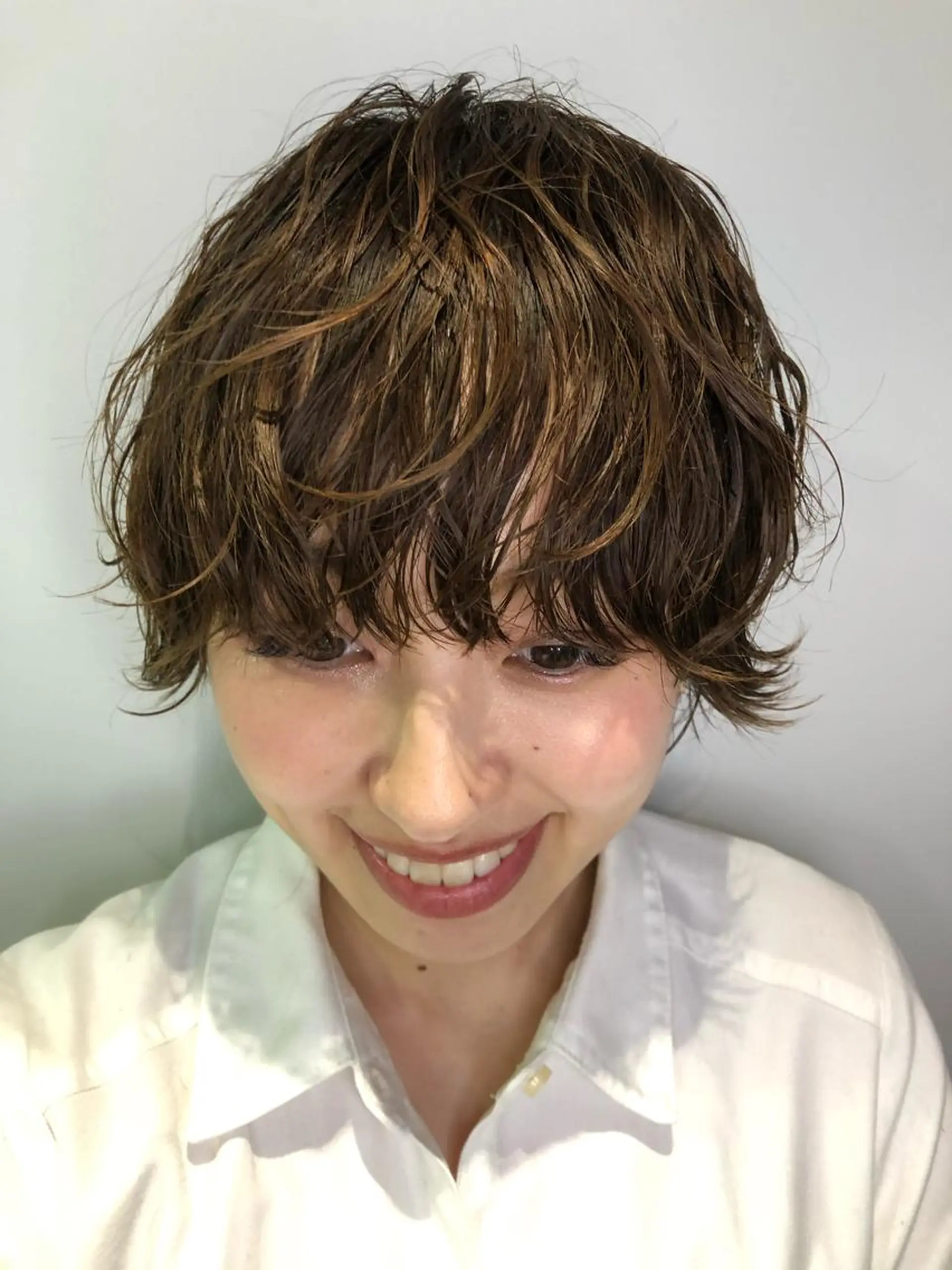 ショート パーマ 低ダメージパーマ ケアパーマ/武田明大のヘアスタイル