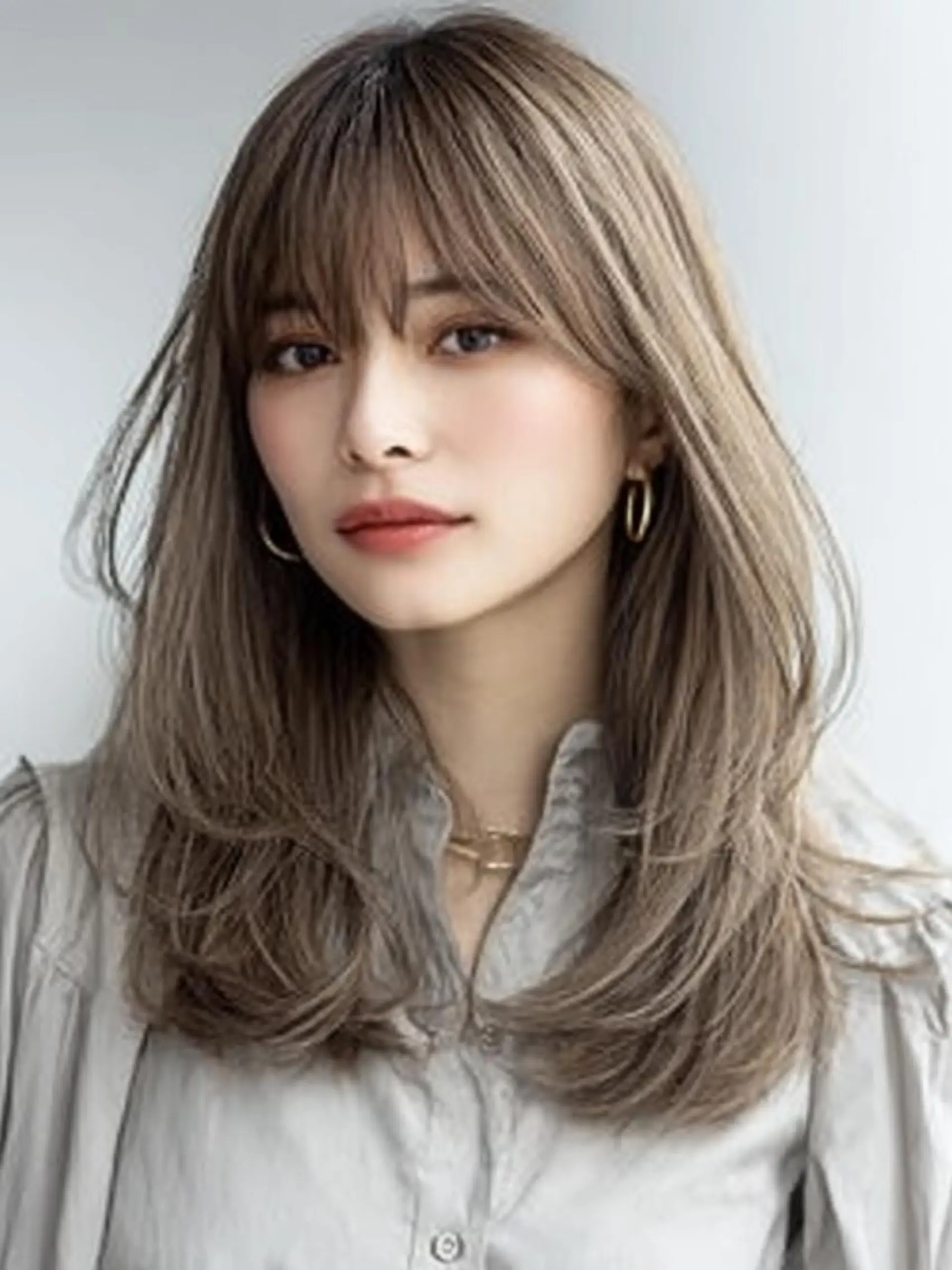 セミロング ハッシュカット 髪質改善 レイヤーカット 縮毛矯正 トリートメント カット 縮毛矯正 トリートメント 生艶髪＆レイヤー🔔 渋谷お薦めNo.1✨のヘアスタイル