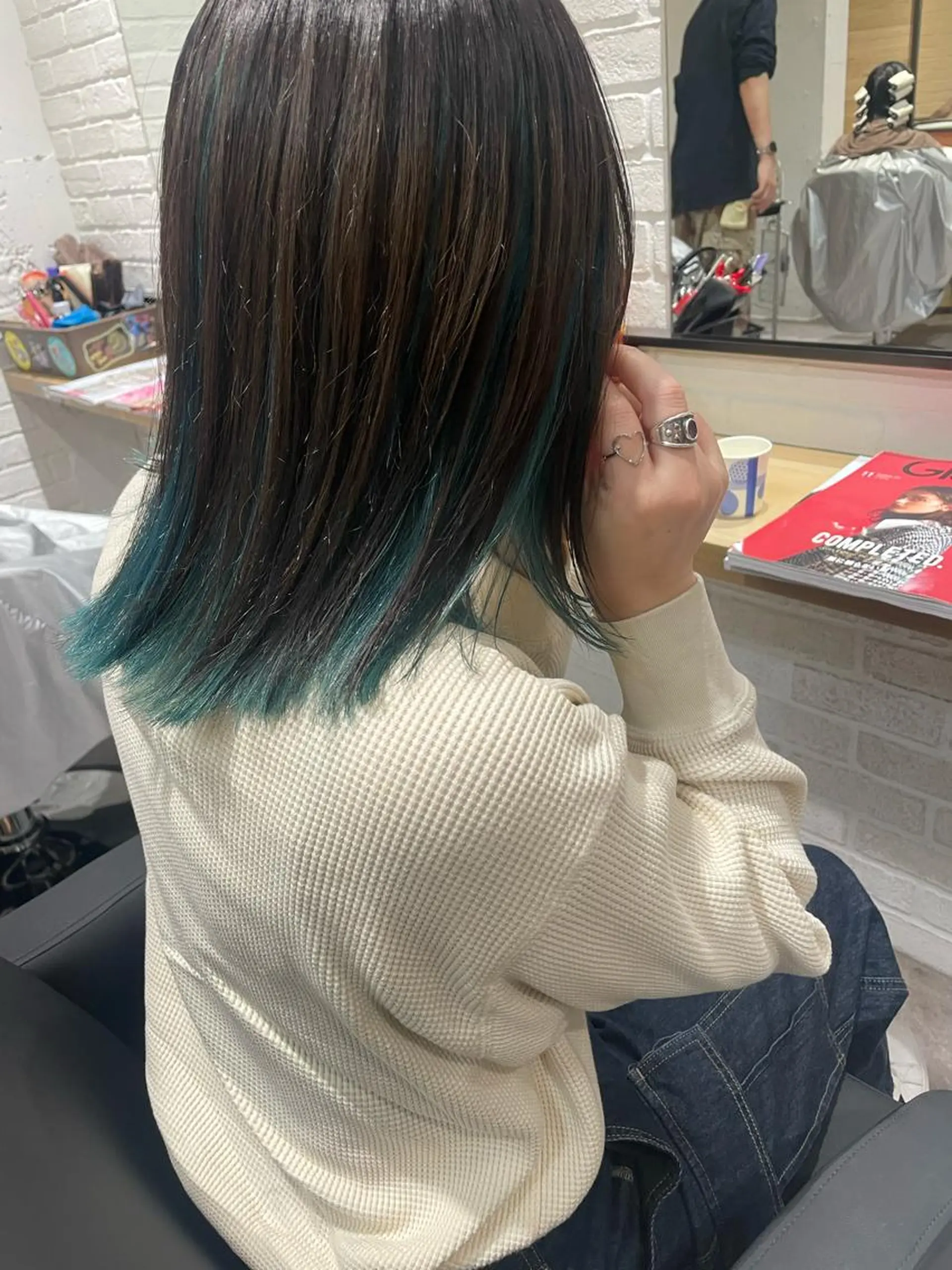 ミディアム カラー カット ヘアカラー トリートメント hisano / ハイトーン･透明感のヘアスタイル